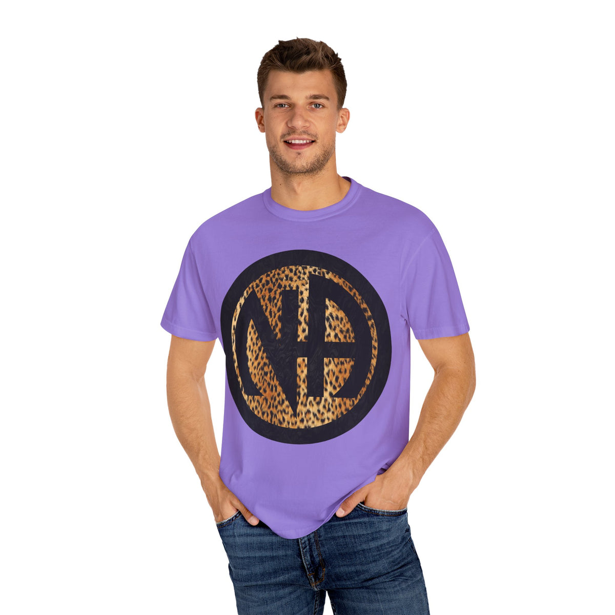 Narcotics Anonymous NA Logo – Leopard Print Recovery Symbol Art T-Shirt, Recovery T-Shirt