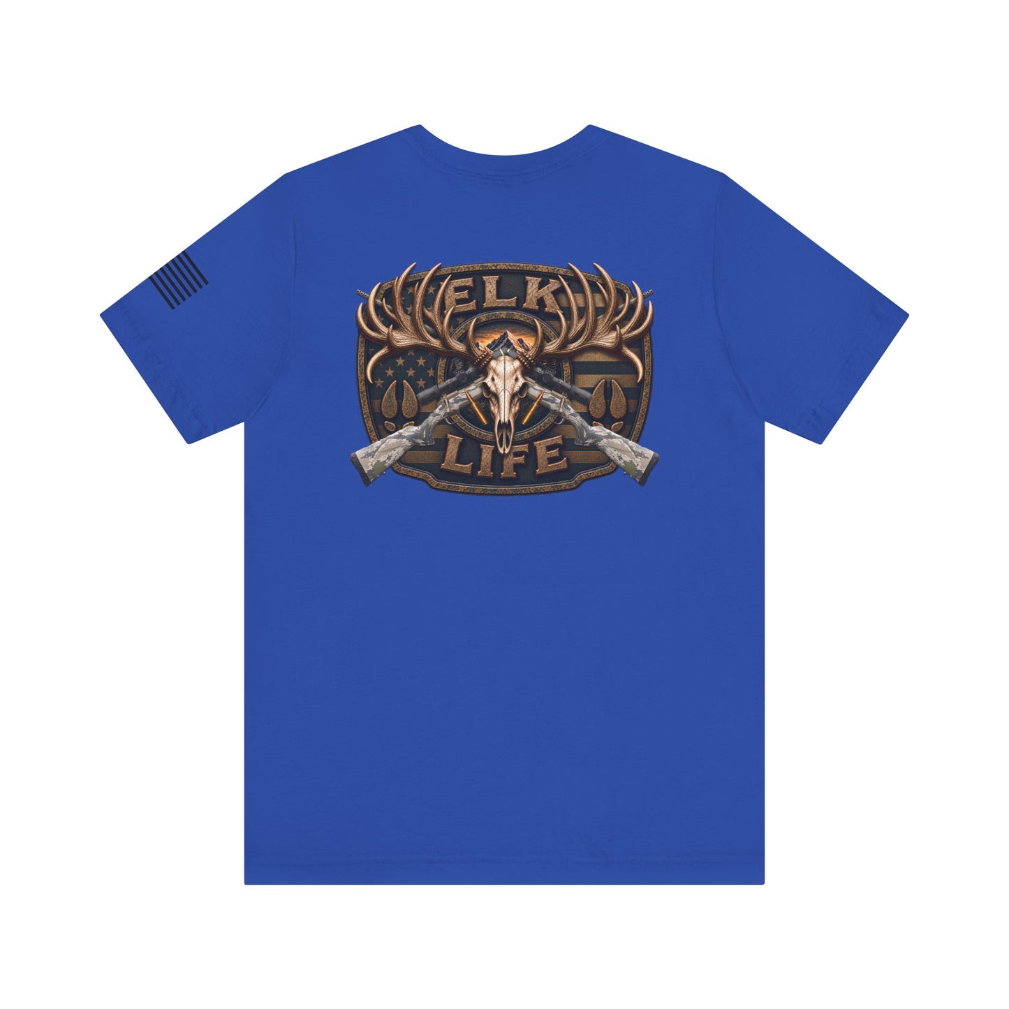 Elk Life Rifle Hunting T-Shirt – WRAEVN OUTDOORS American Big Game Hunter Tee