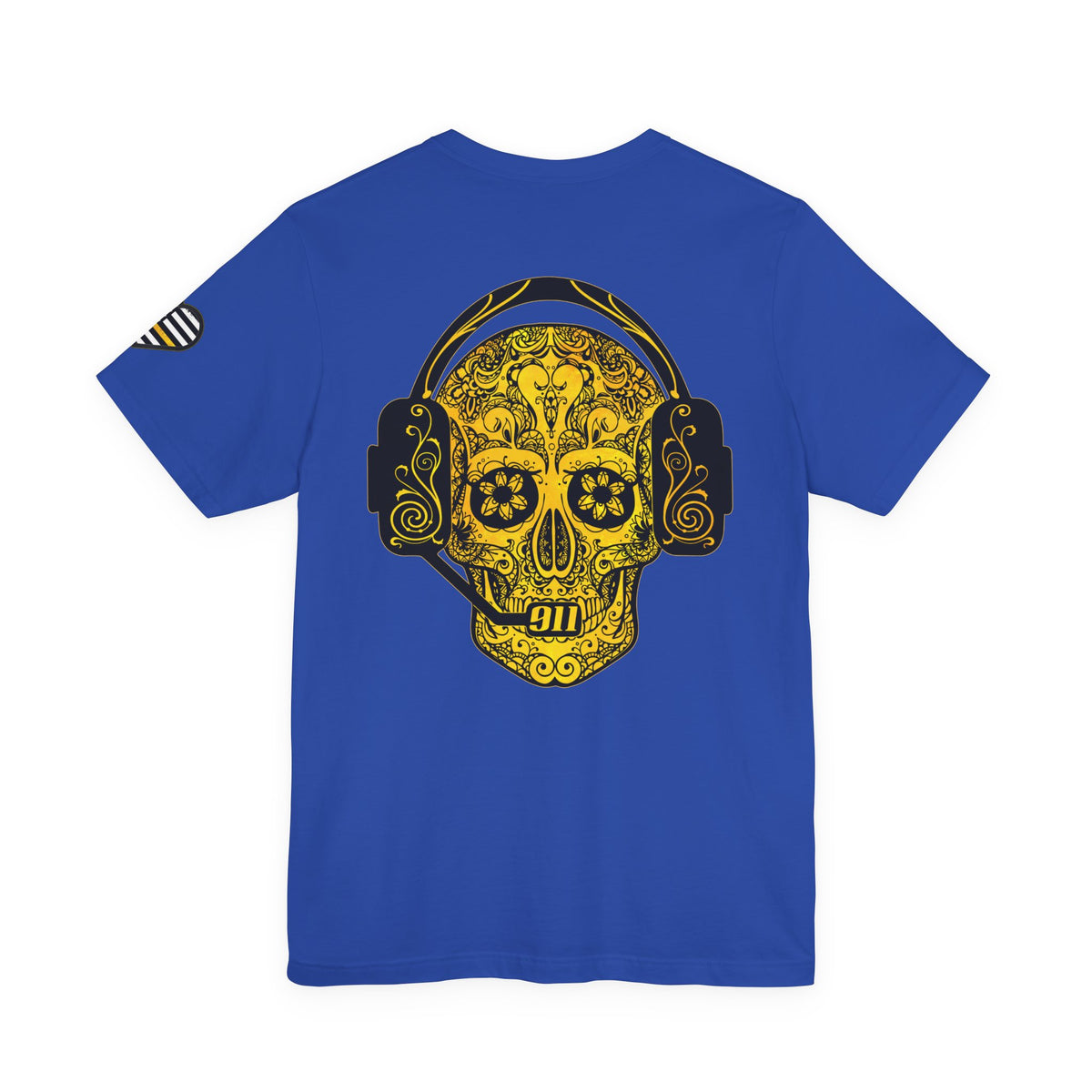 Shot Caller Sugarskull Tee, Dispatcher T-Shirt, 911 Operator Shirt, Unisex Jersey Tee, Short Sleeve Top