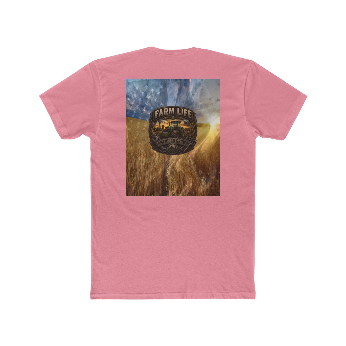 Farm Life Graphic Tee — Vintage Tractor & Wheat Field T-Shirt