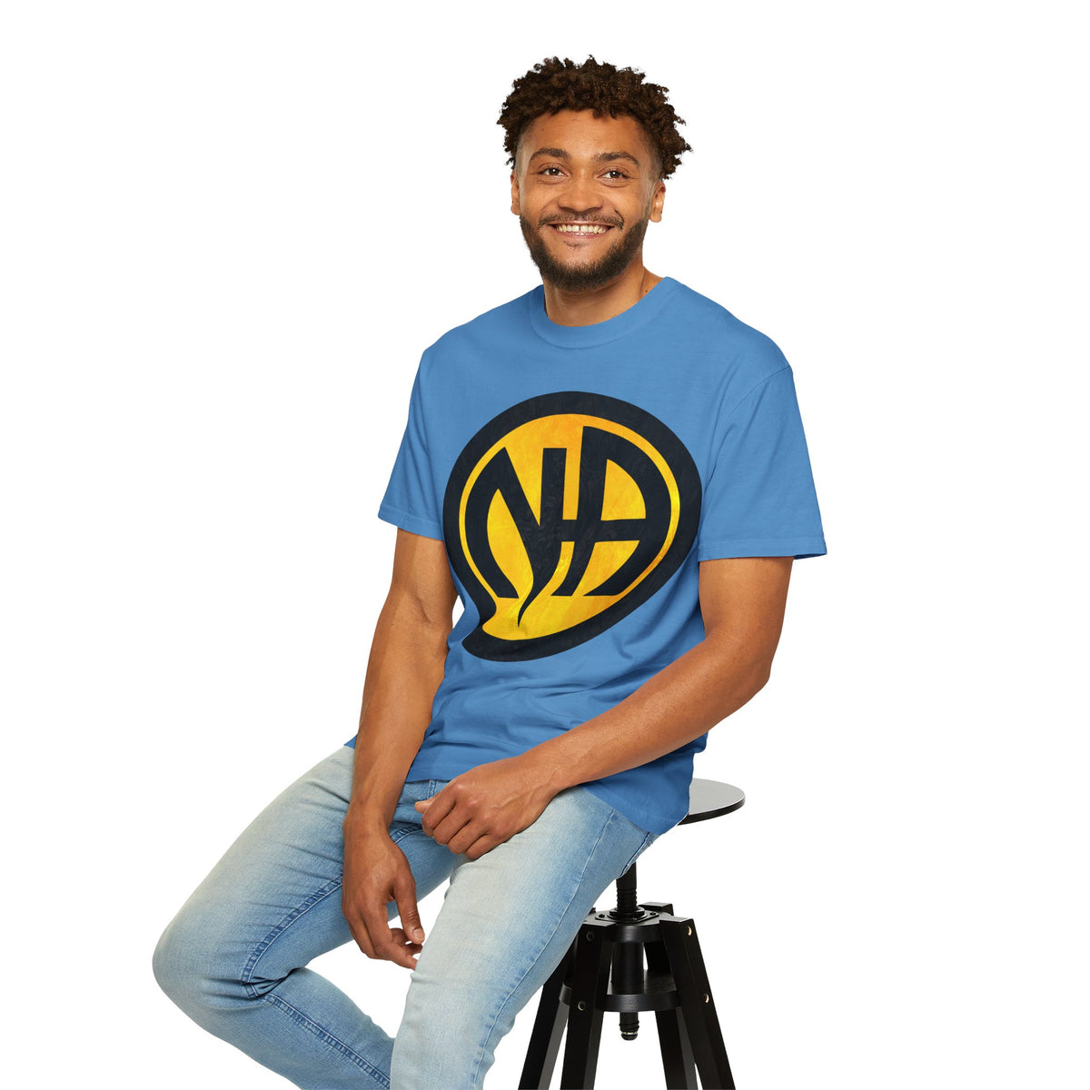 Narcotics Anonymous NA Logo – Yellow & Black Recovery Symbol Art T-Shirt, Recovery T-Shirt