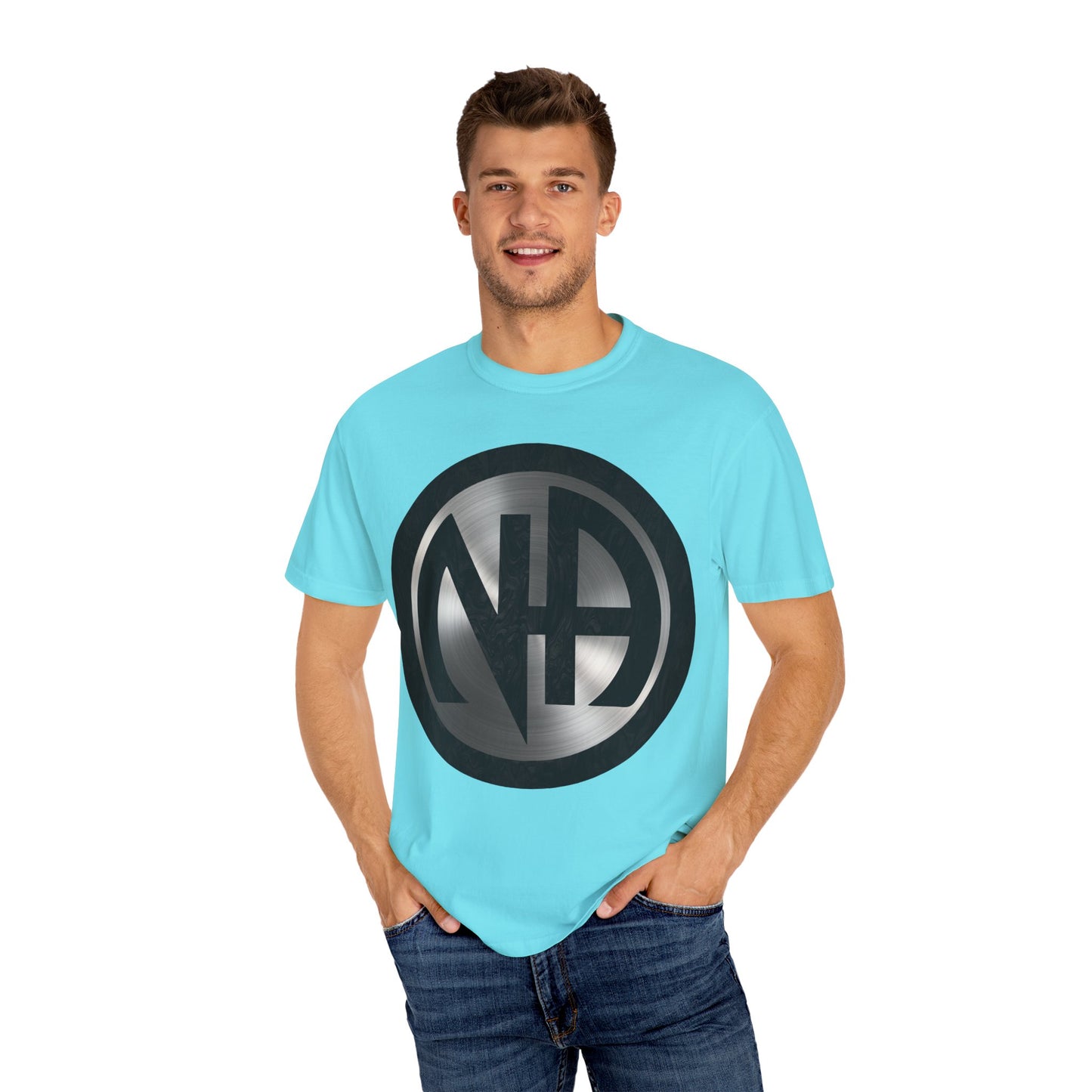 Narcotics Anonymous NA Logo – Metal & Black Recovery Symbol Art T-Shirt, Recovery T-Shirt