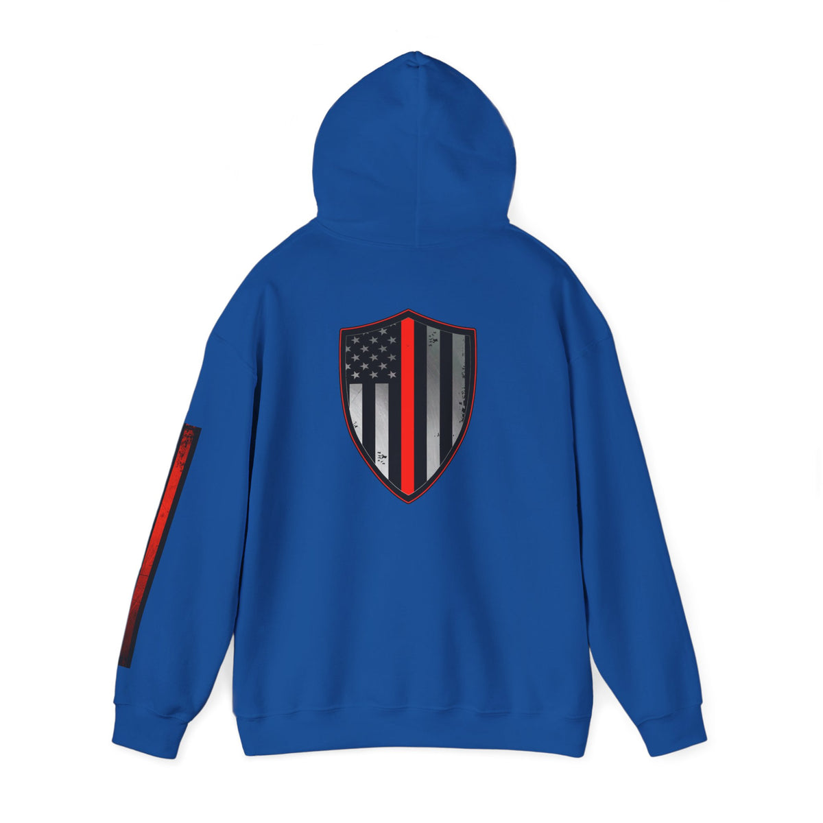 Firefighter Thin Red Line American Flag Hoodie, Fireman Gift, Firefighter Apparel, Thin Red Line Sweatshirt, Firefighter