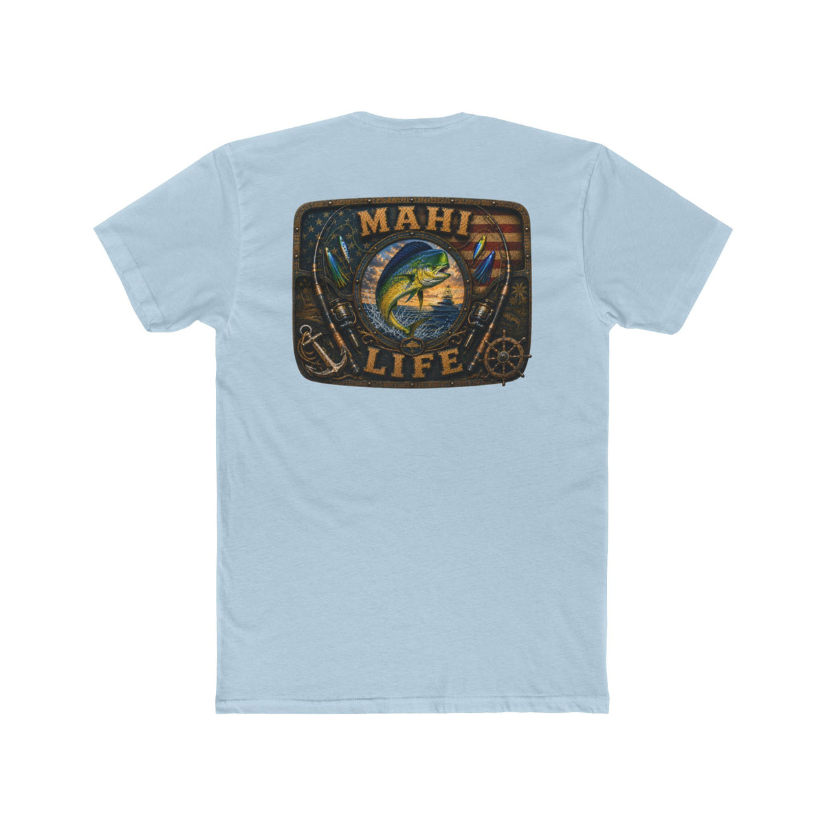 Mahi Life Tee — Vintage Fishing Graphic Cotton T-Shirt