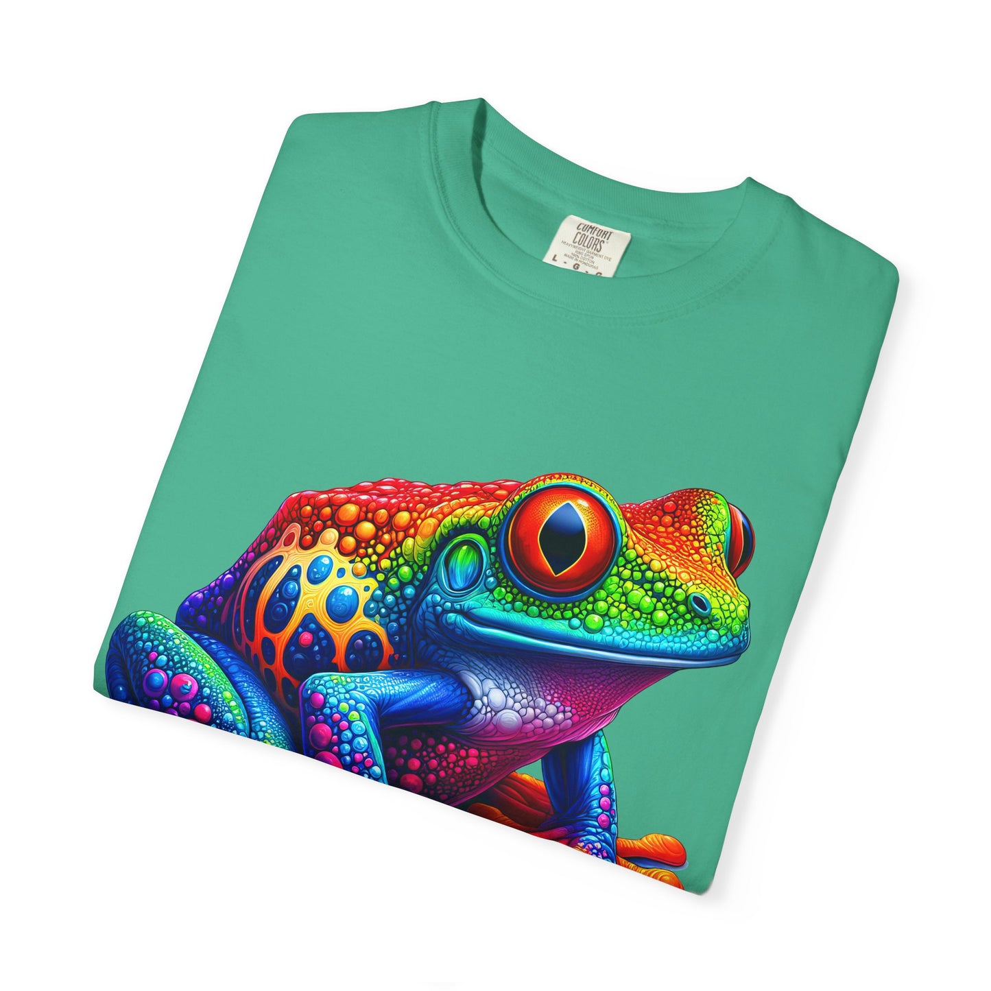 Frog T-Shirt | Unisex Garment-Dyed Tee for Nature Lovers, Eco-Friendly Gift, Birthday, Summer Vibe, Outdoor Adventure