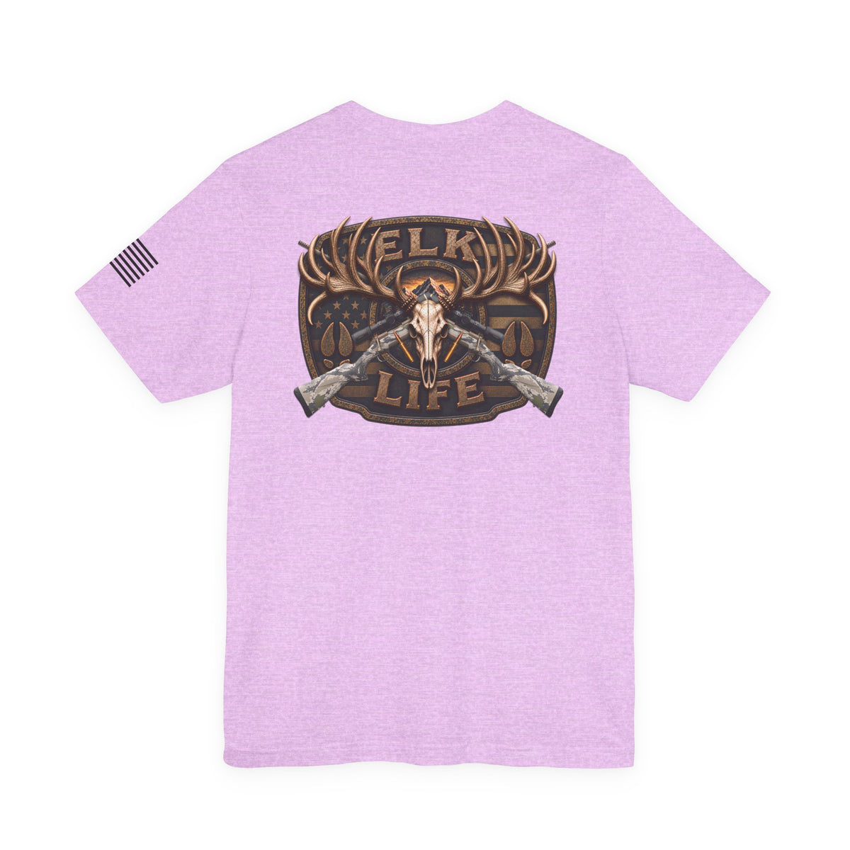 Elk Life Rifle Hunting T-Shirt – WRAEVN OUTDOORS American Big Game Hunter Tee