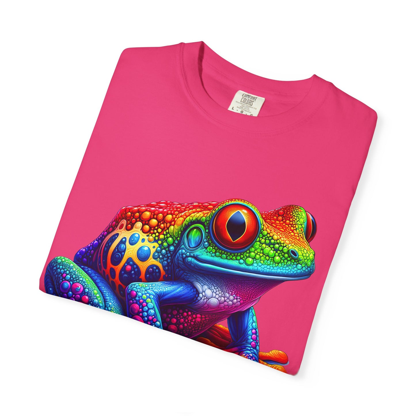 Frog T-Shirt | Unisex Garment-Dyed Tee for Nature Lovers, Eco-Friendly Gift, Birthday, Summer Vibe, Outdoor Adventure