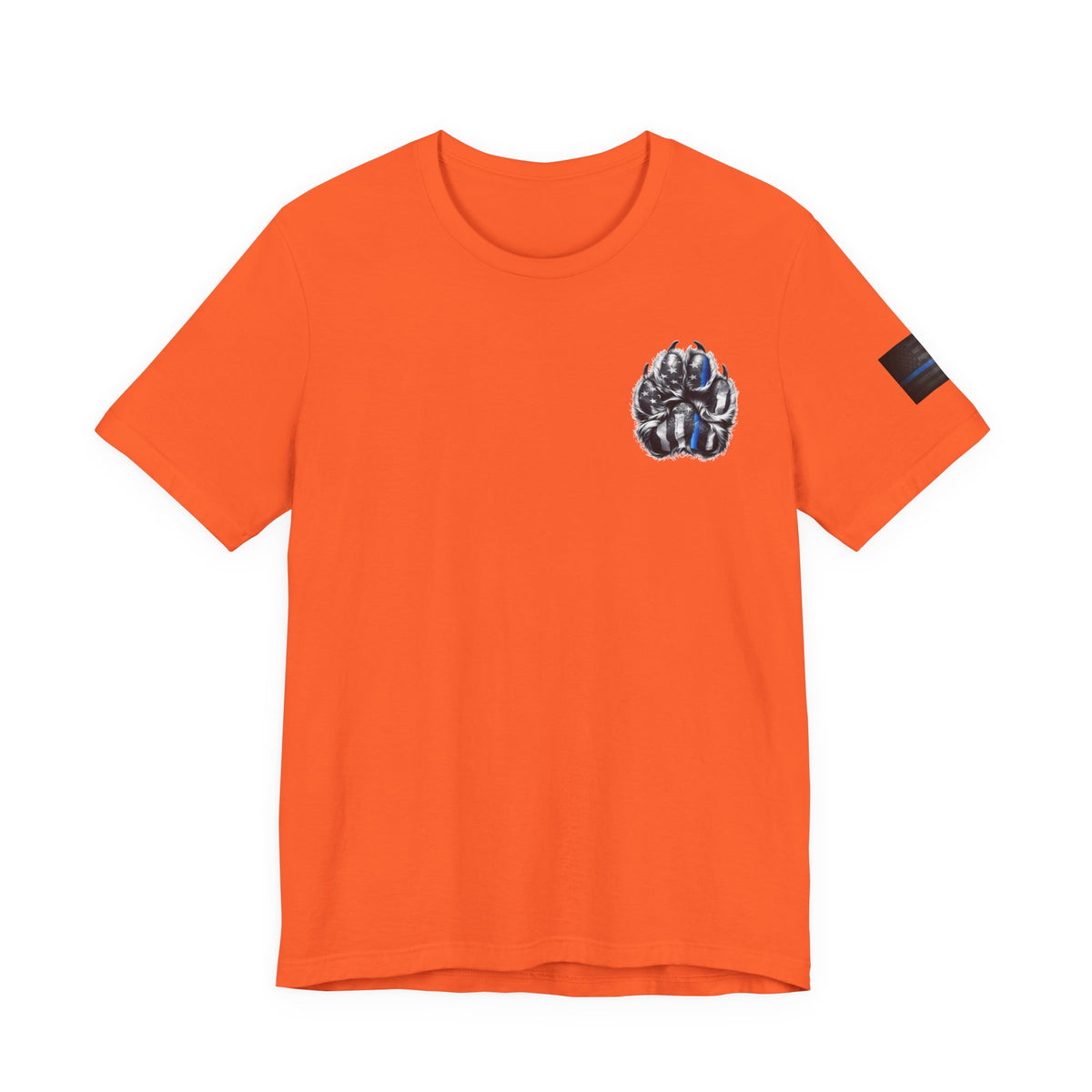 Thin Blue Line K9 Paw Shirt – Thin Blue Line American Patriotic Tee for Law Enforcement Support