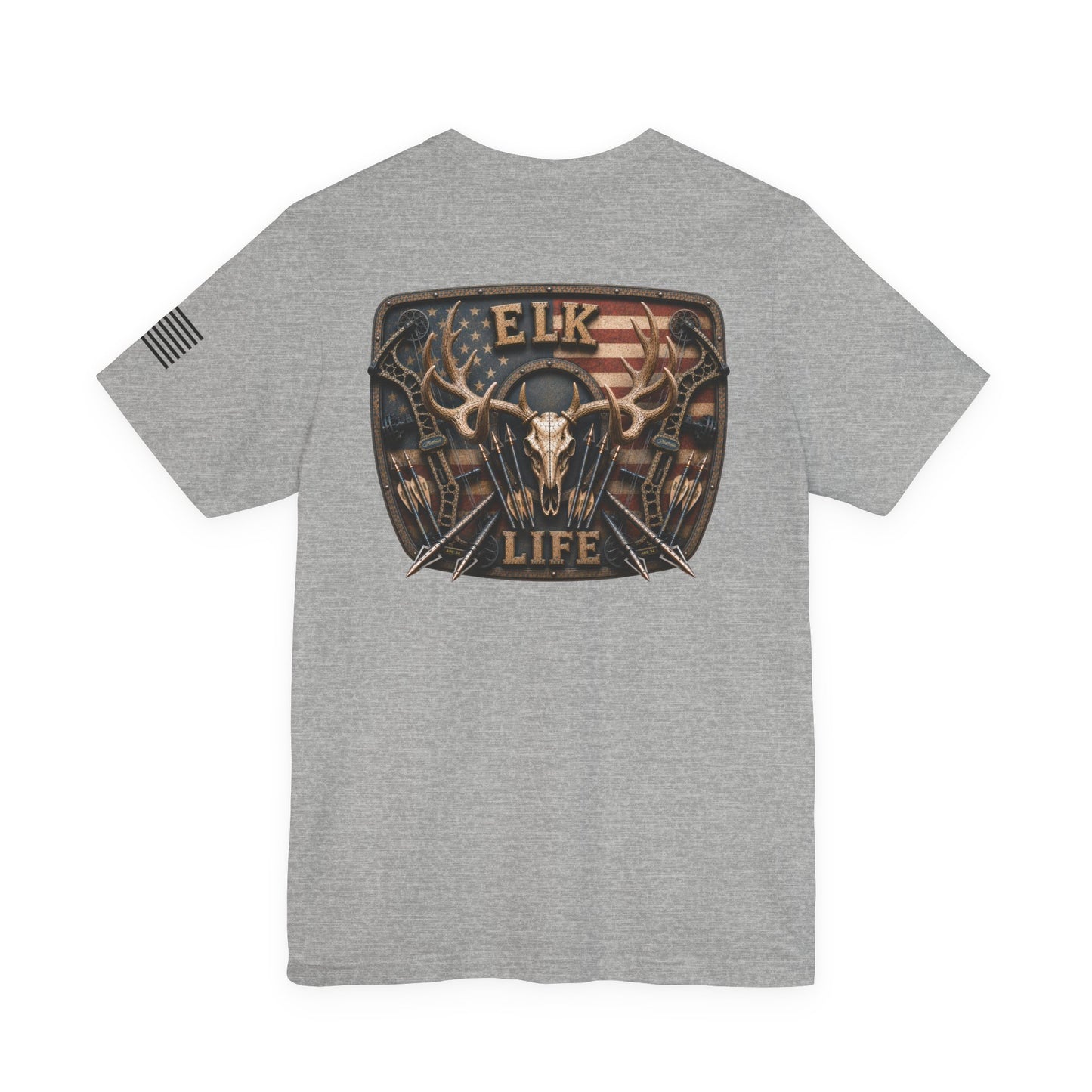 Elk Life American Archery Hunting T-Shirt – WRAEVN OUTDOORS Bowhunter Tee