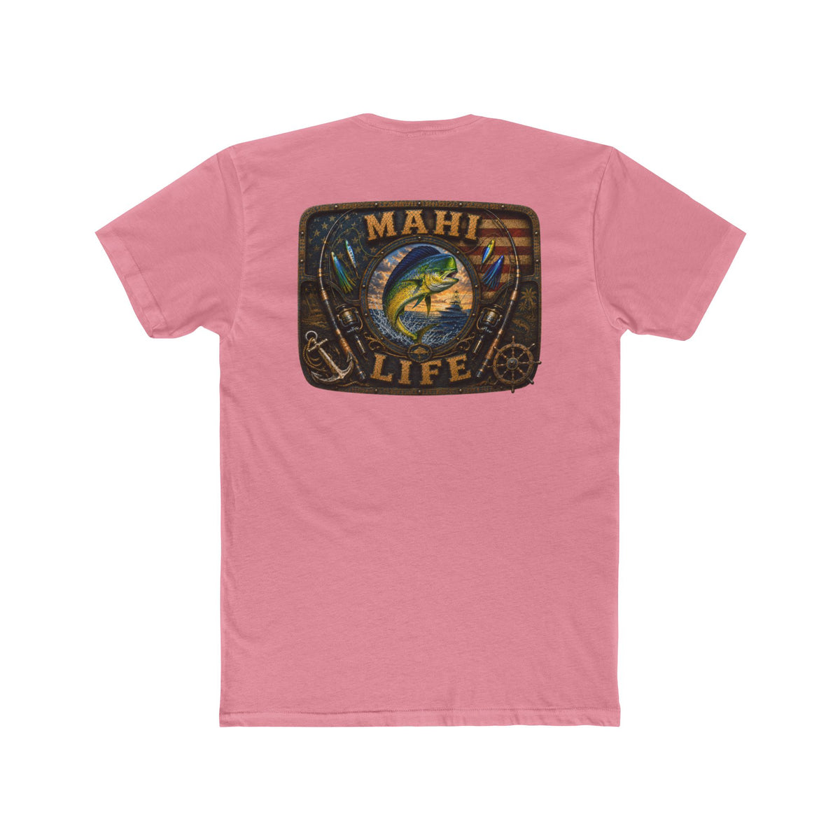 Mahi Life Tee — Vintage Fishing Graphic Cotton T-Shirt