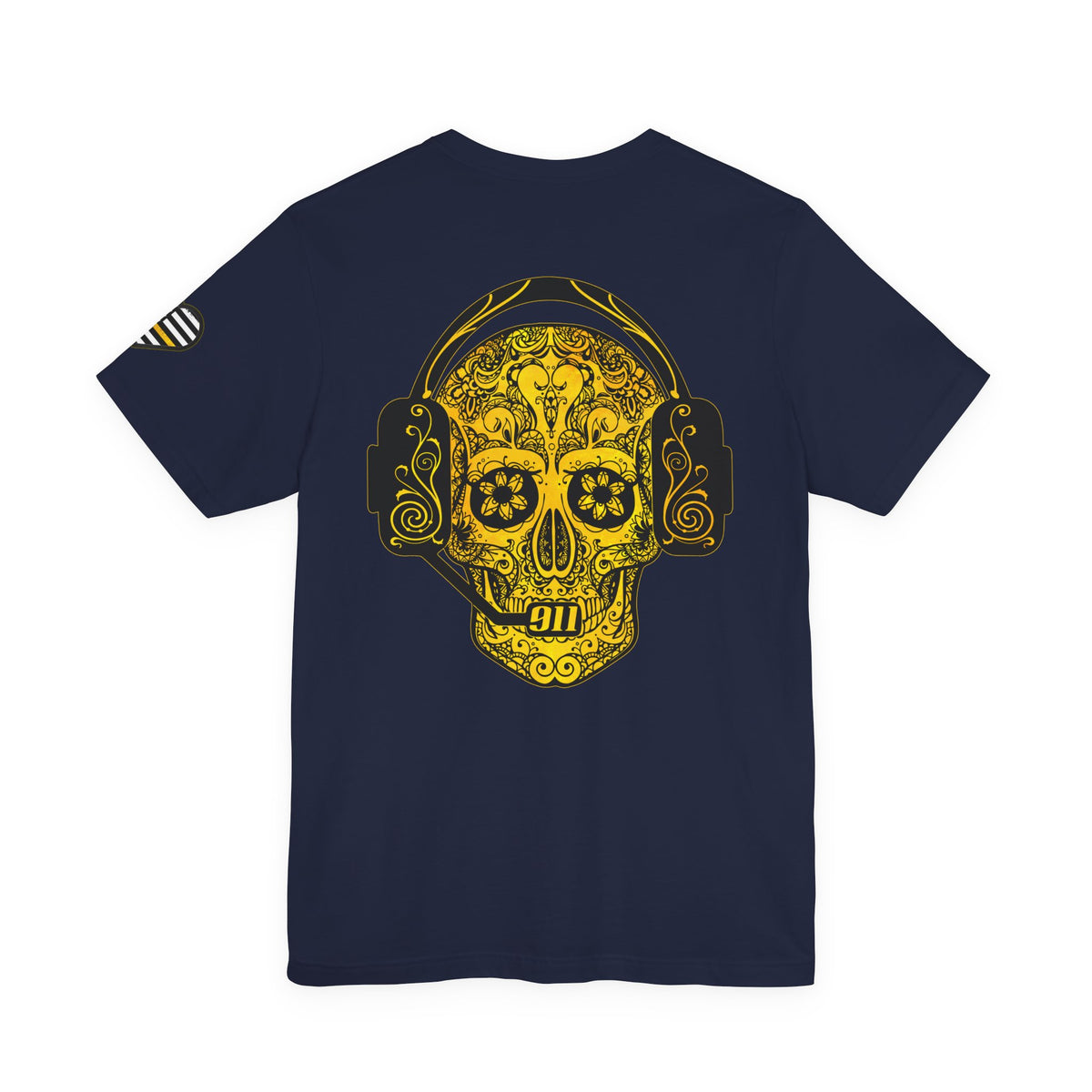 Shot Caller Sugarskull Tee, Dispatcher T-Shirt, 911 Operator Shirt, Unisex Jersey Tee, Short Sleeve Top