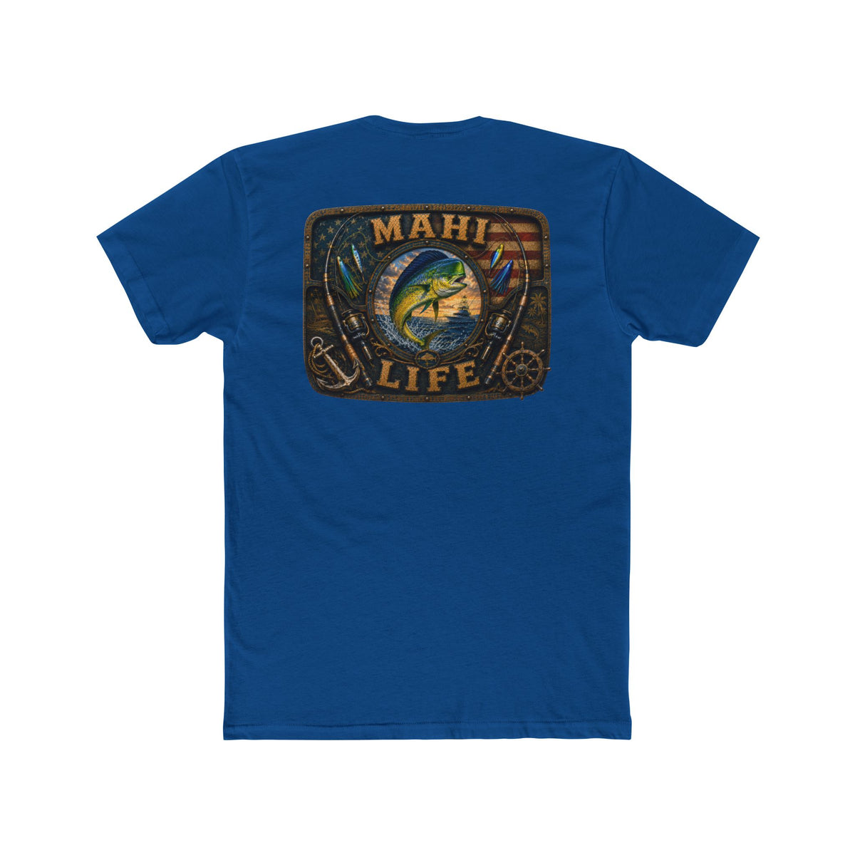 Mahi Life Tee — Vintage Fishing Graphic Cotton T-Shirt