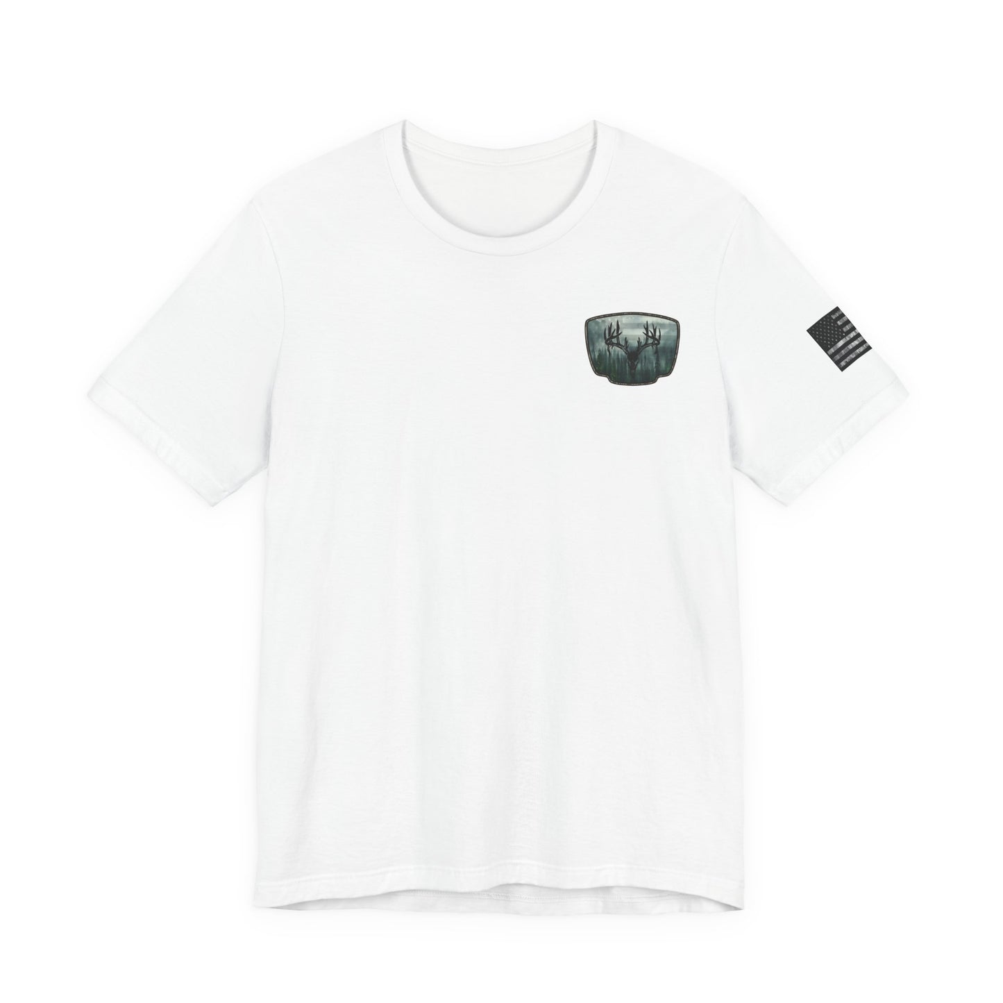 Deer Skull Forest Flag Hunting Tee