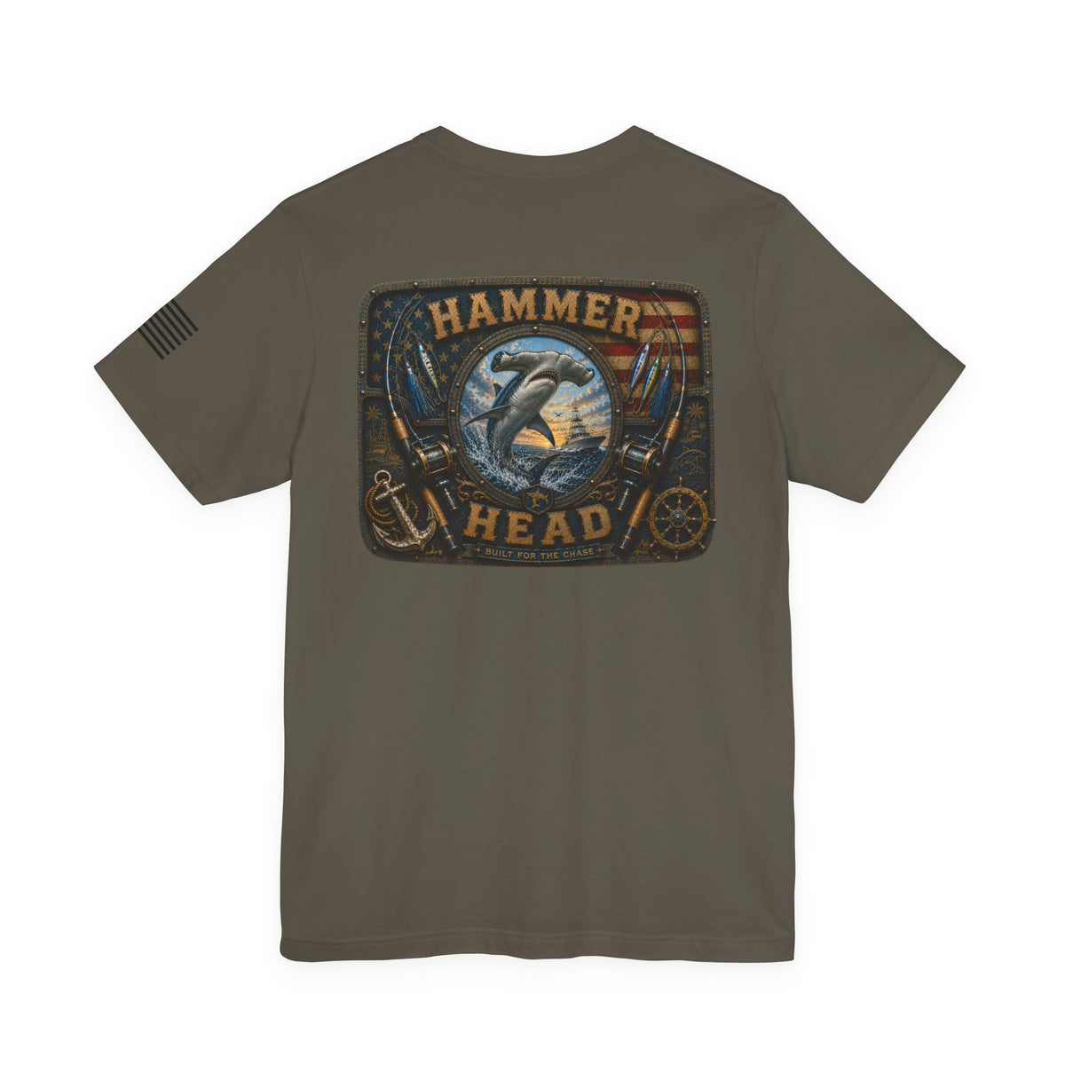Hammerhead Life Shark Fishing T-Shirt – WRAEVN OUTDOORS Offshore Angler Tee