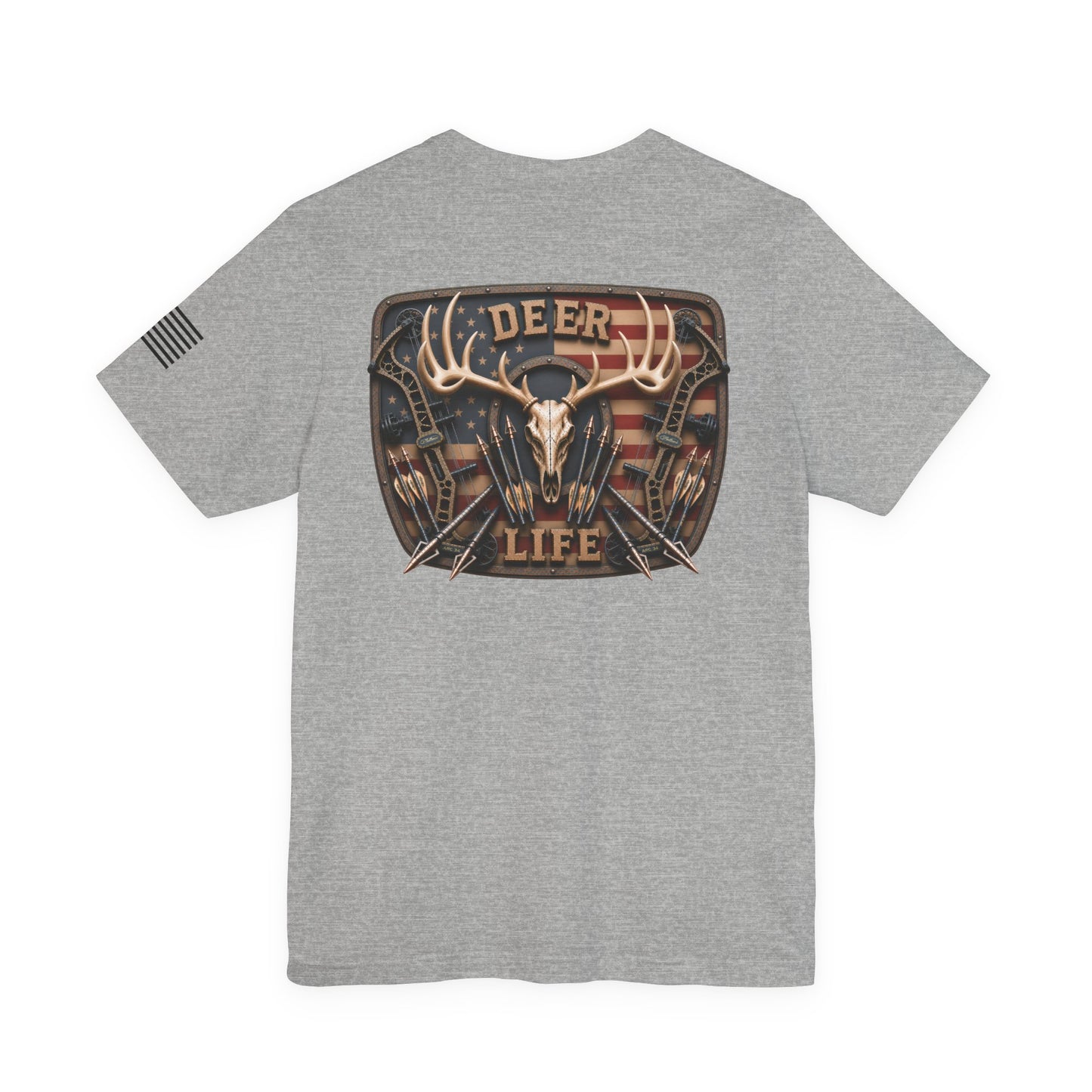 Deer Life American Bowhunting T-Shirt – WRAEVN OUTDOORS Whitetail Hunter Tee