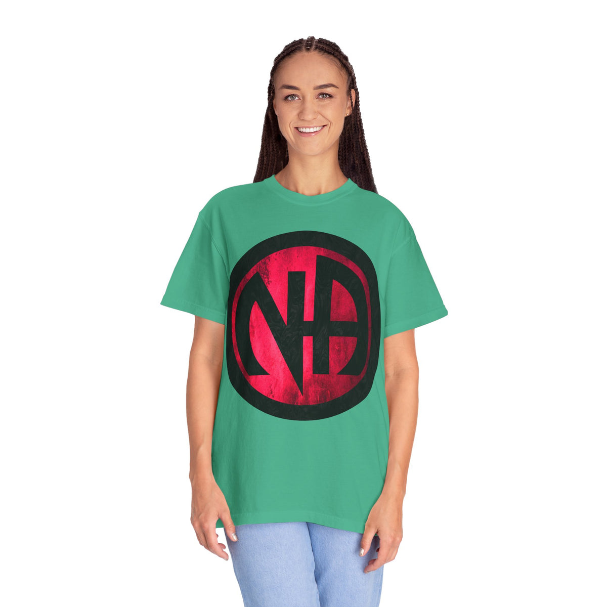 Narcotics Anonymous NA Logo – Grunge Pink & Black Recovery Symbol Art T-Shirt, Recovery T-Shirt