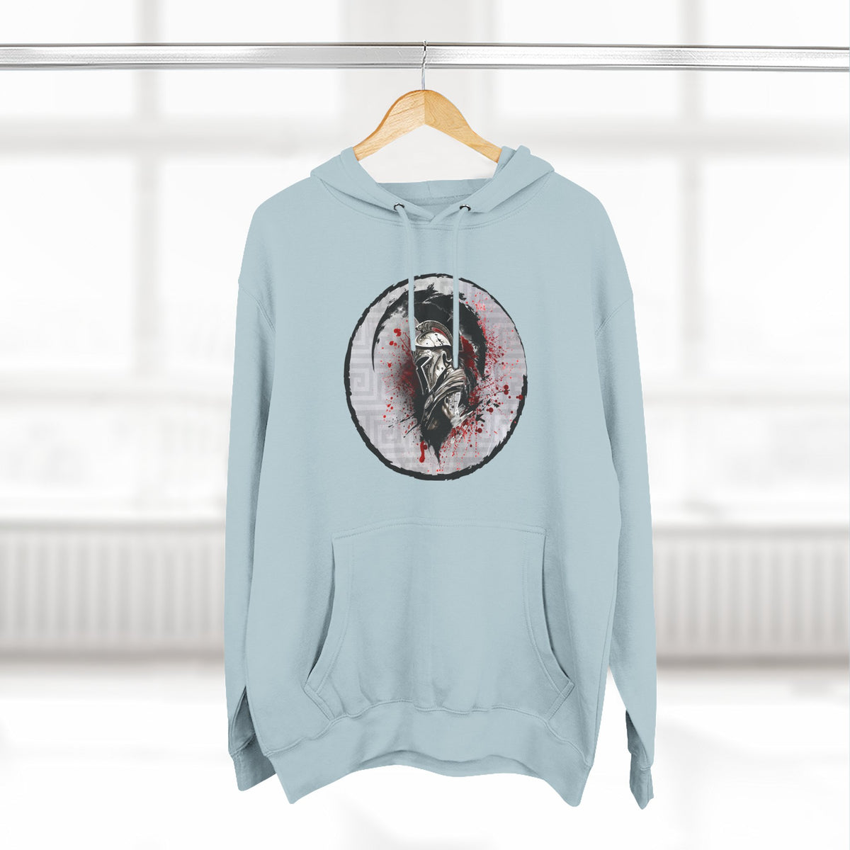 Three-Panel Fleece Hoodie Spartan Warrior