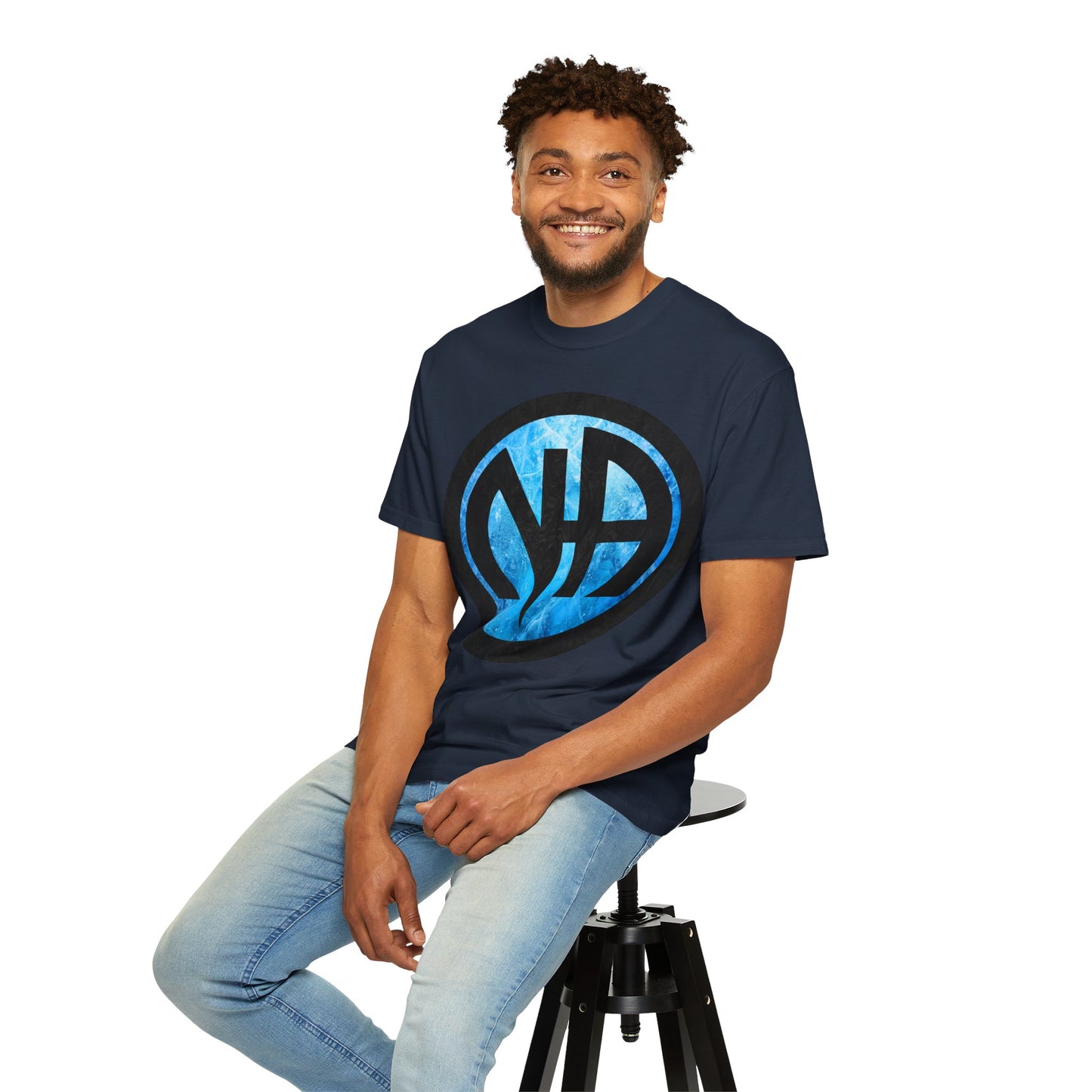Narcotics Anonymous NA Logo – Blue Ice & Black Recovery Symbol Art T-Shirt, Recovery T-Shirt
