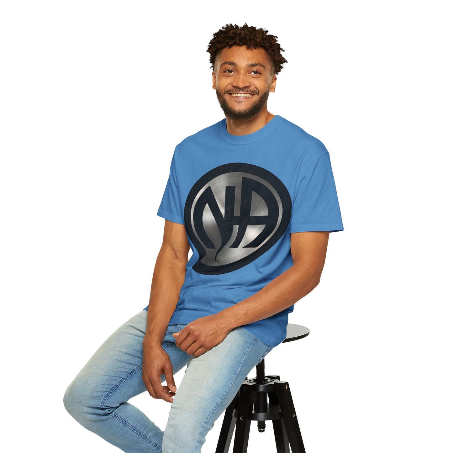 Narcotics Anonymous NA Logo – Metal & Black Recovery Symbol Art T-Shirt, Recovery T-Shirt