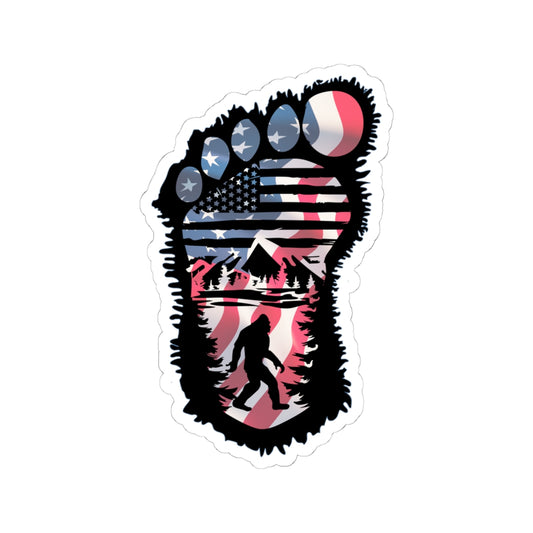 American BigFoot Patriot kiss-cut stickers