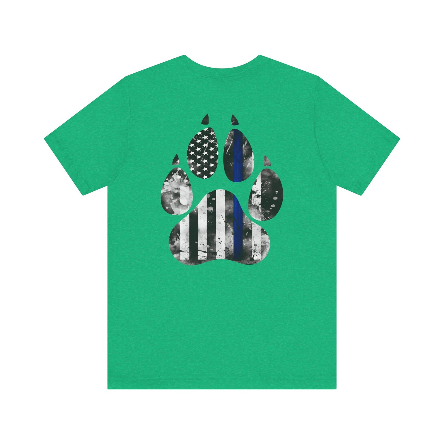 K9 Blue Line Paw Print Tee