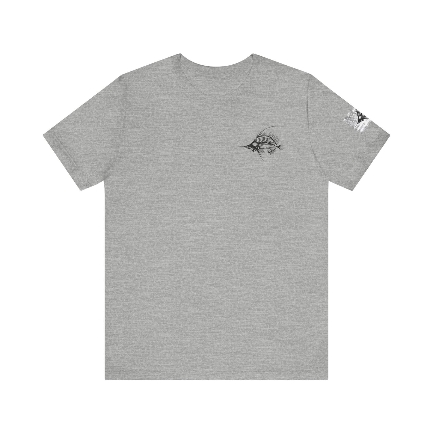 SwordFish Skeleton Grunge American Flag Tee, Patriotic USA Shirt, Vintage American Flag