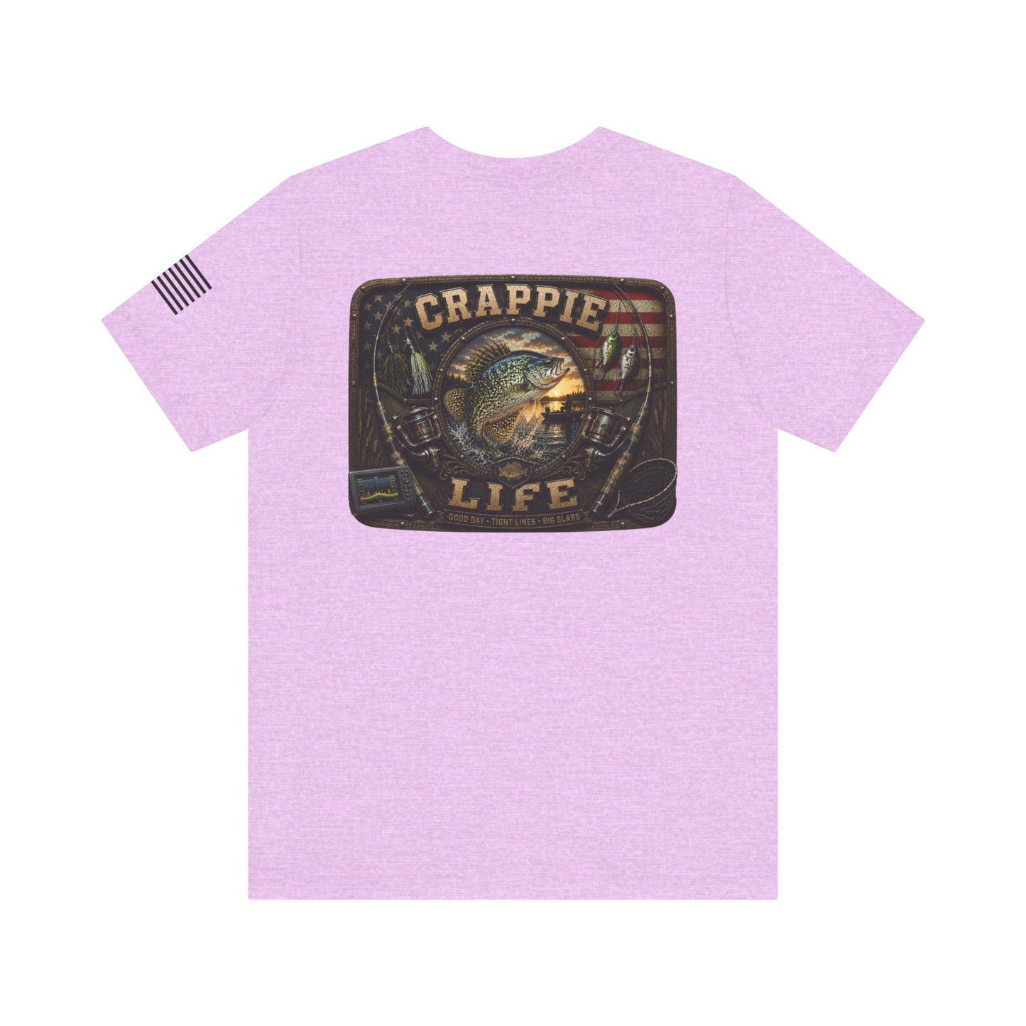 Crappie Life Fishing T-Shirt – WRAEVN OUTDOORS Slab Crappie Angler Tee
