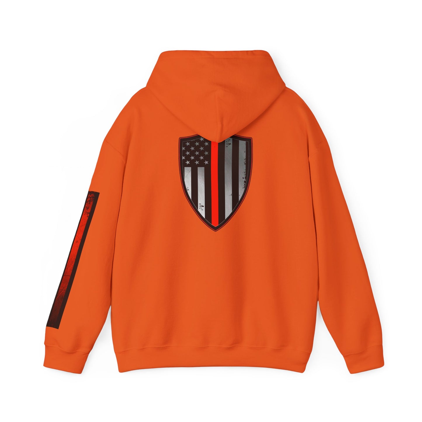 Firefighter Thin Red Line American Flag Hoodie, Fireman Gift, Firefighter Apparel, Thin Red Line Sweatshirt, Firefighter