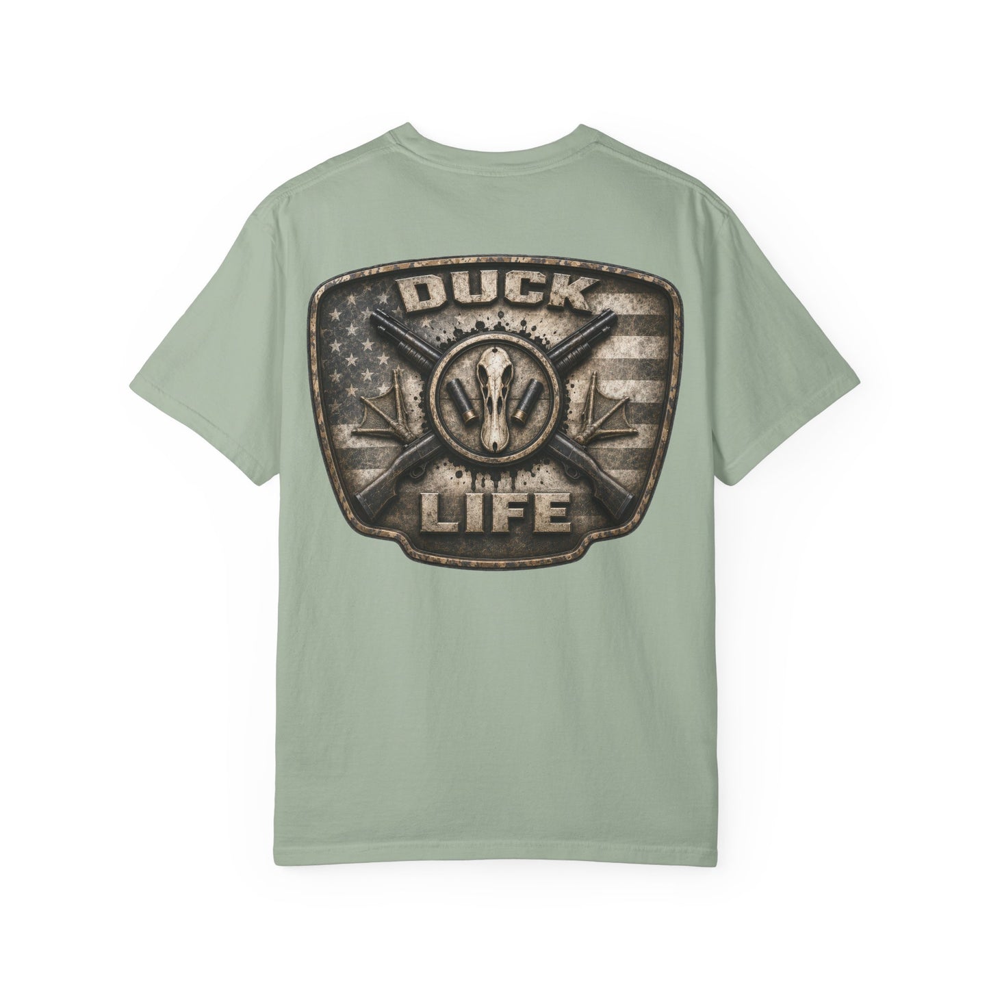Duck Life Graphic T-Shirt — Vintage Buckle Back, Outdoor Hunting Tee