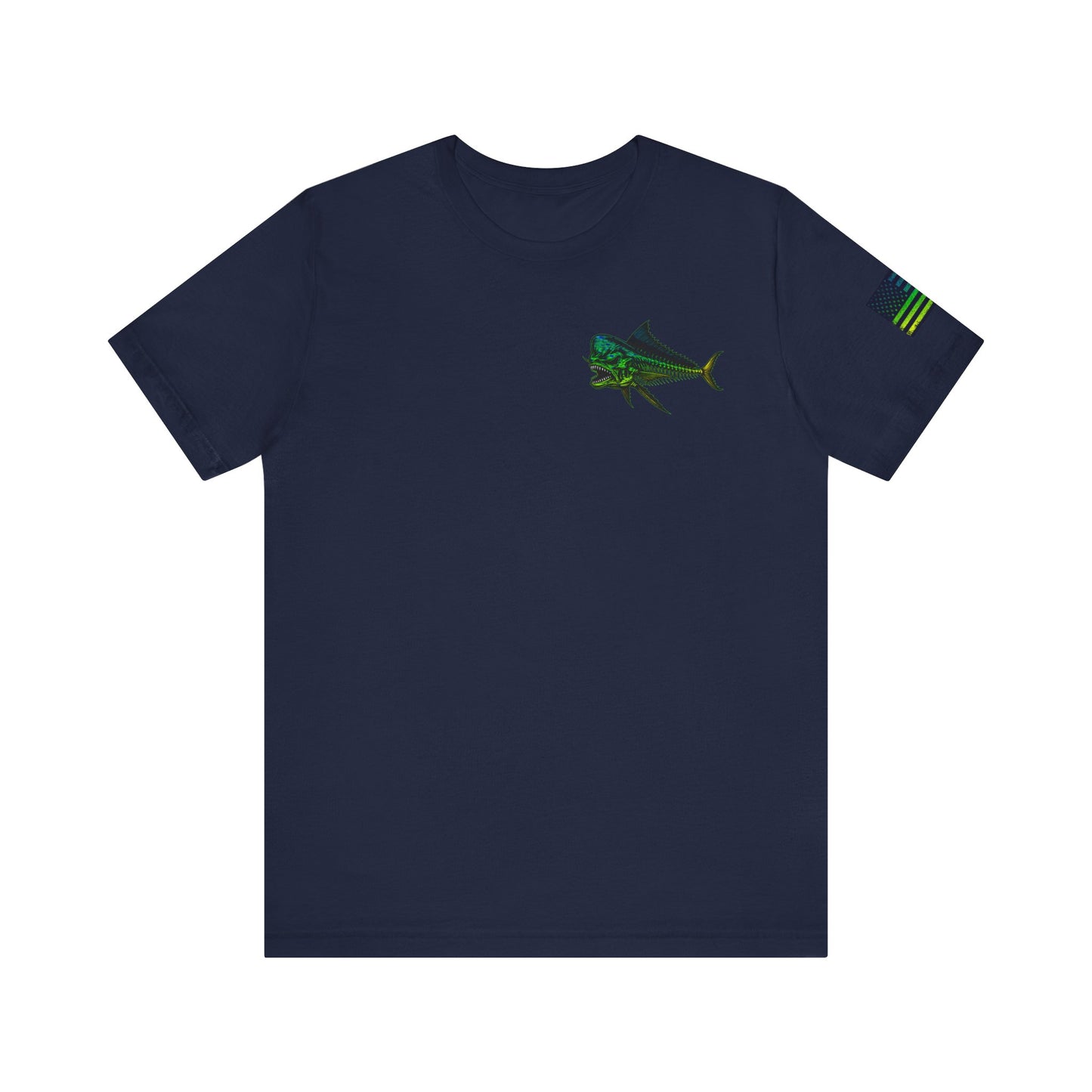 The Mahi Mahi Grunge Tee, Patriotic USA Shirt, Vintage American Flag