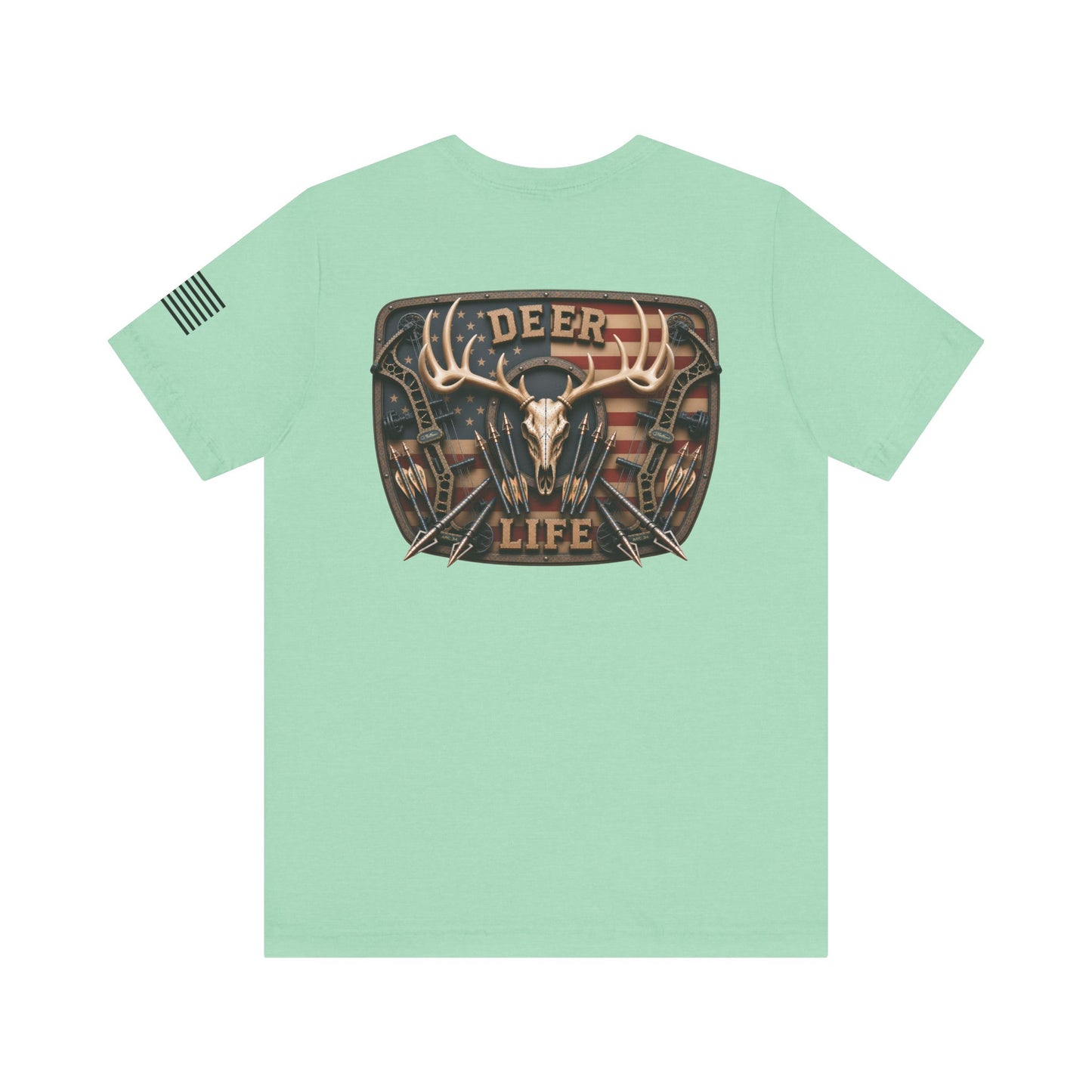 Deer Life American Bowhunting T-Shirt – WRAEVN OUTDOORS Whitetail Hunter Tee