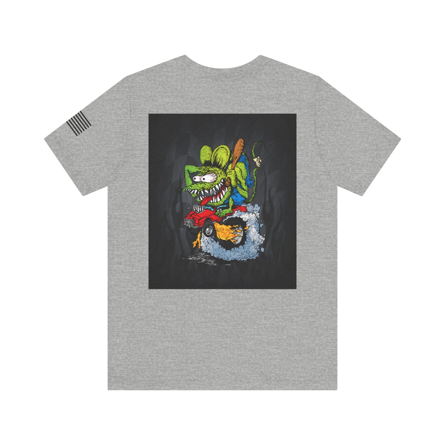 Rat Fink Monster Hot Rod Burnout – Wild Cartoon Drag Racer Tee