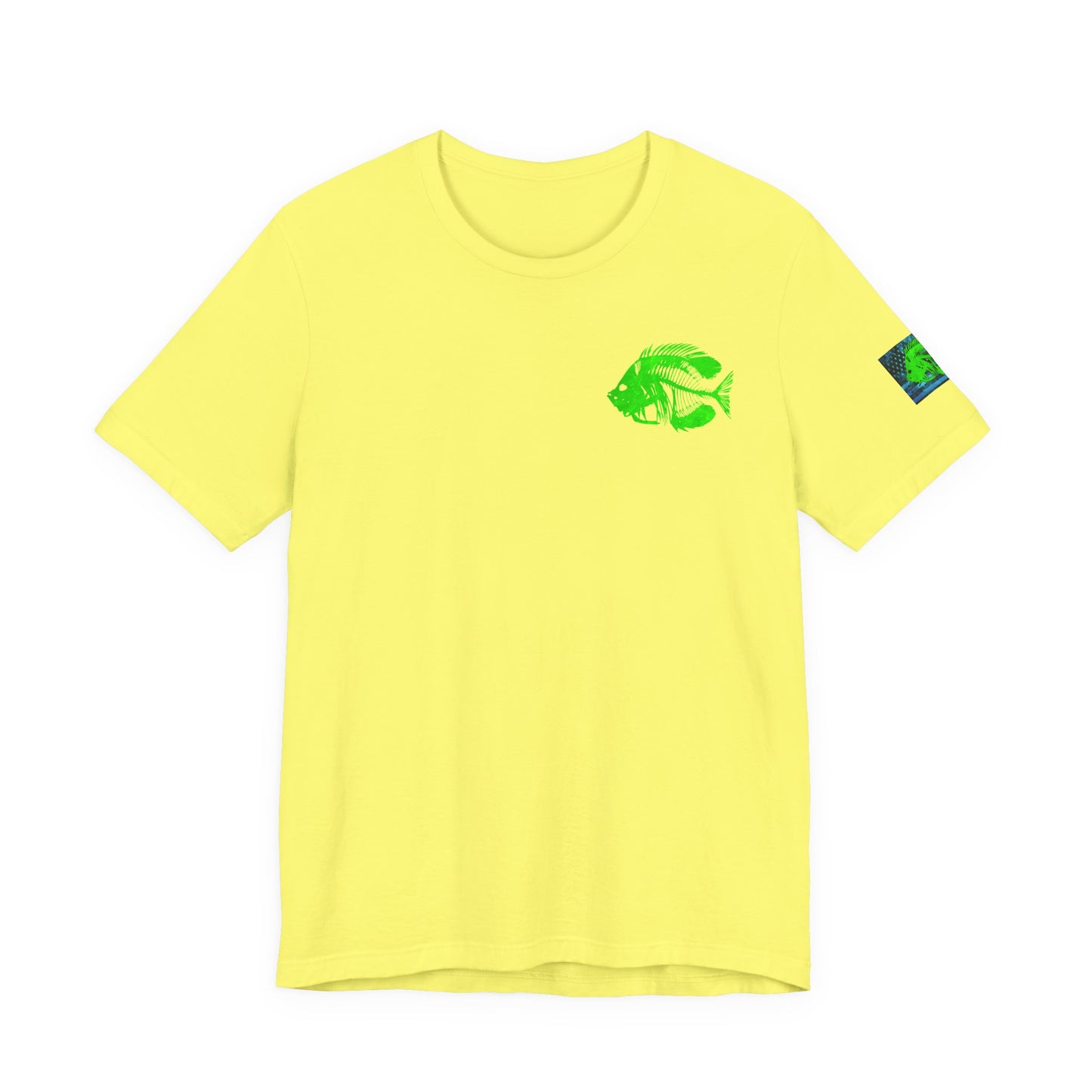 Green Pearch Angler Grunge American Flag Tee, Patriotic USA Shirt, Vintage American Flag