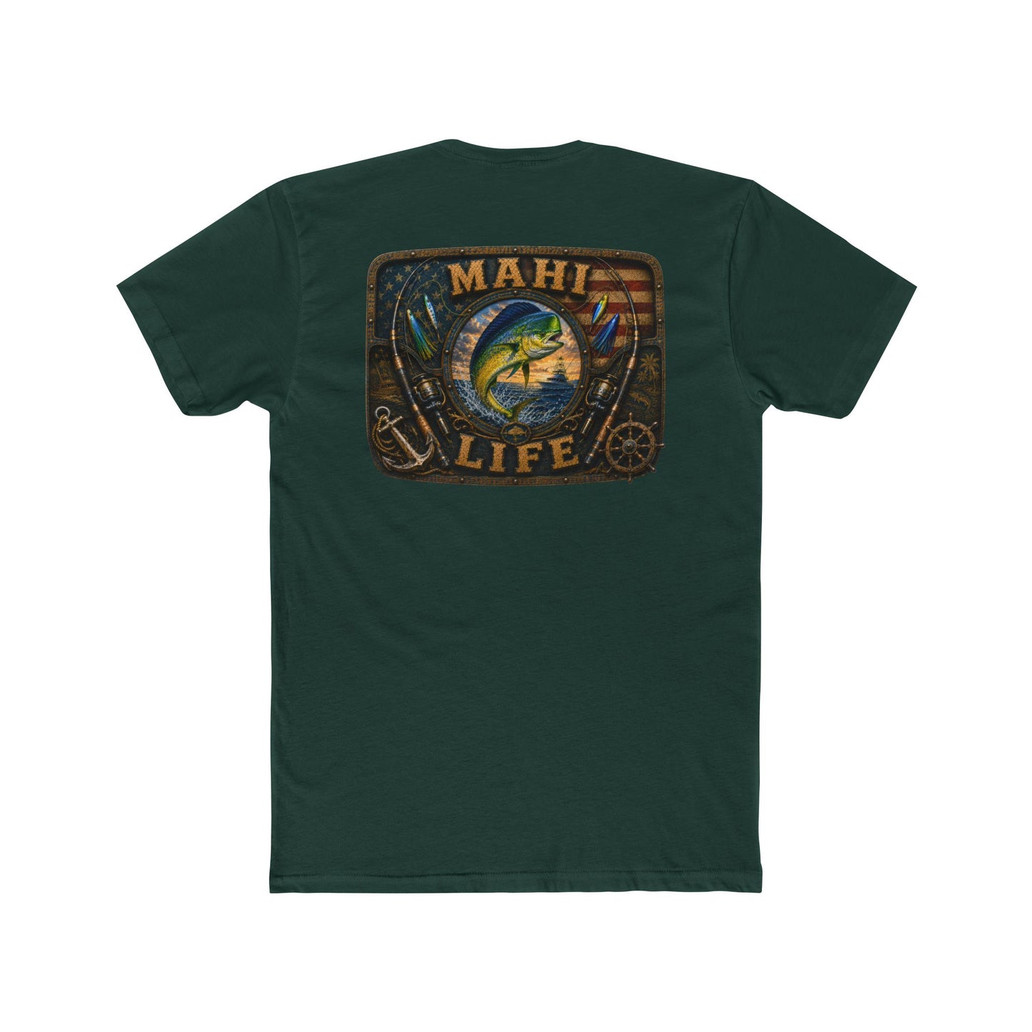 Mahi Life Tee — Vintage Fishing Graphic Cotton T-Shirt