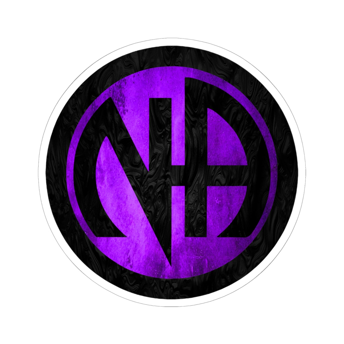 Purple Narcotics Anonymous Symbol Sticker – Bold Recovery Support ArtKiss-Cut Stickers