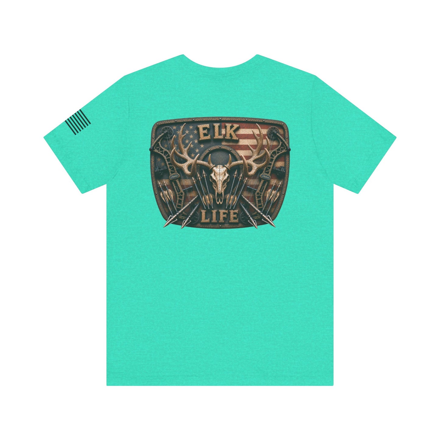 Elk Life American Archery Hunting T-Shirt – WRAEVN OUTDOORS Bowhunter Tee