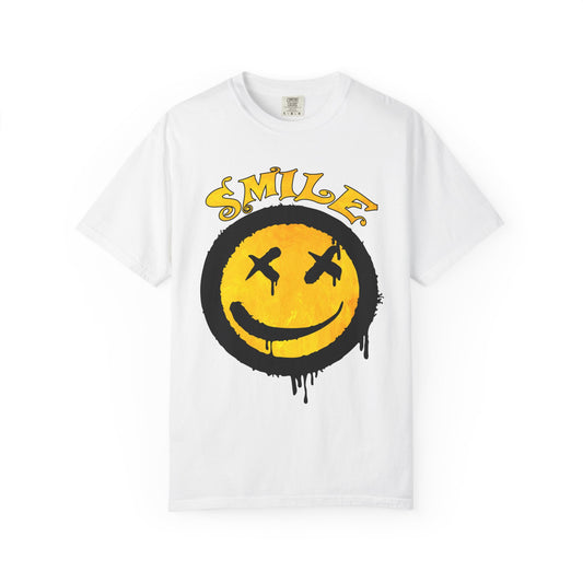 Smiley Face Unisex T-shirt - Embrace Positivity, Casual Wear, Gift for Friends, Mood Lifting Apparel, Fun Graphic Tee