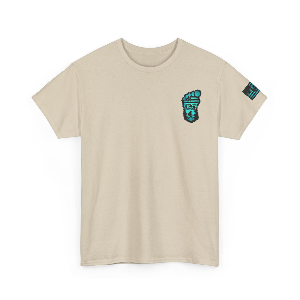 Bigfoot Adventure Unisex Heavy Cotton Tee – Perfect for Outdoorsy Souls, Nature Lovers, Hiking, Camping, Gifts