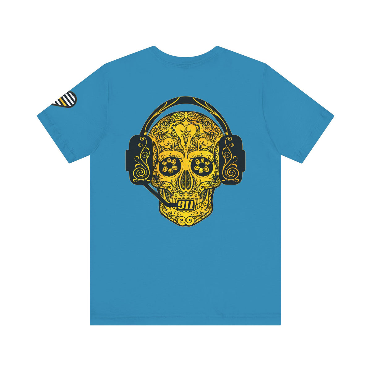 Shot Caller Sugarskull Tee, Dispatcher T-Shirt, 911 Operator Shirt, Unisex Jersey Tee, Short Sleeve Top