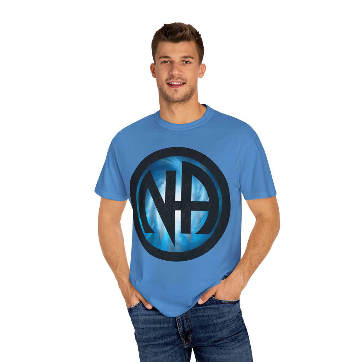 Narcotics Anonymous NA Logo – Cloud & Black Recovery Symbol Art T-Shirt, Recovery T-Shirt