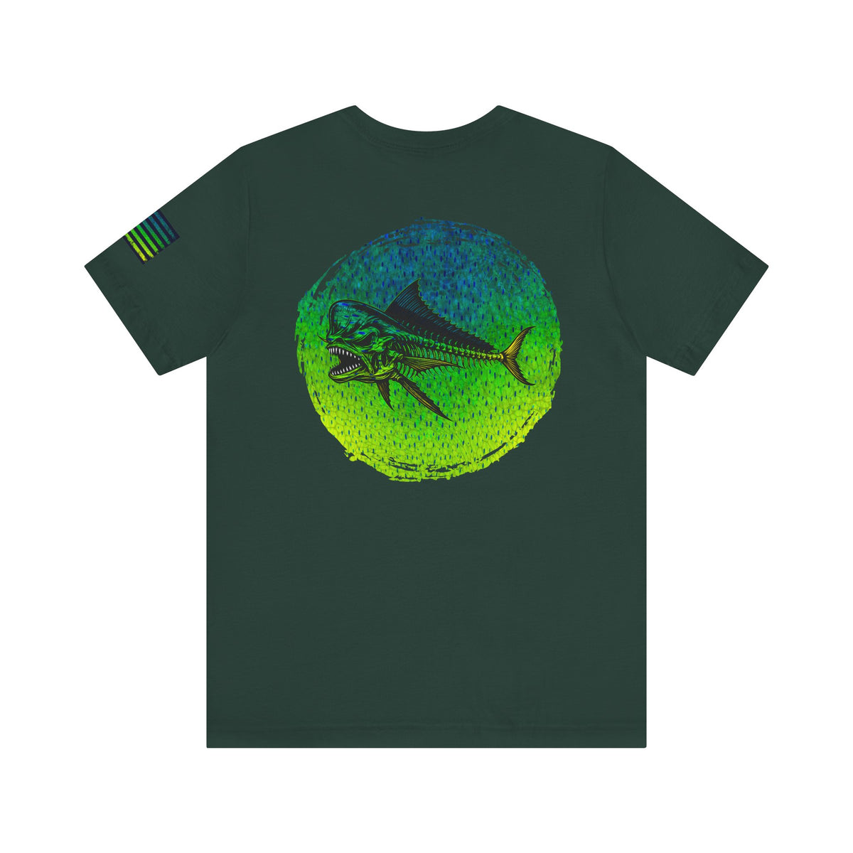 The Mahi Mahi Grunge Tee, Patriotic USA Shirt, Vintage American Flag