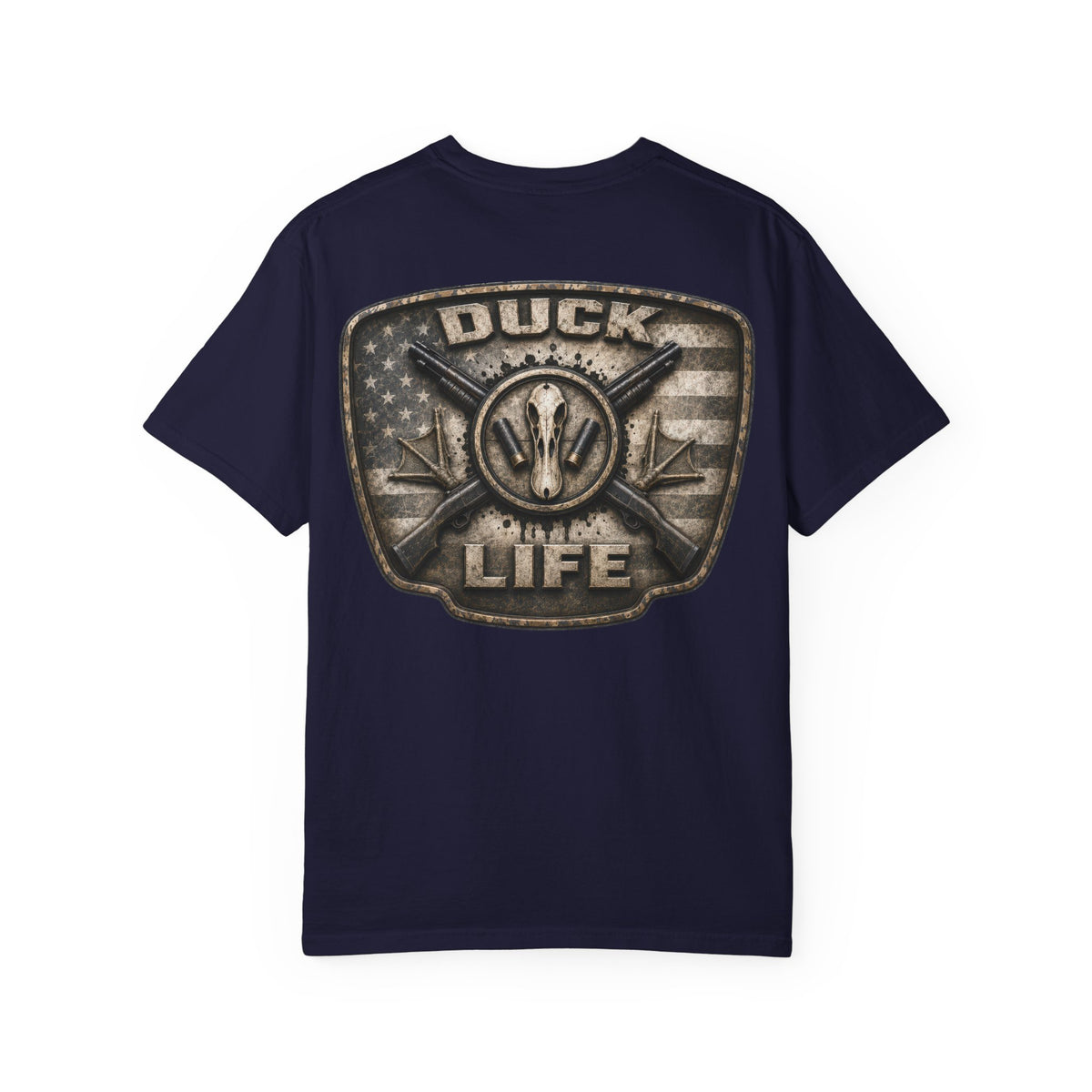 Duck Life Graphic T-Shirt — Vintage Buckle Back, Outdoor Hunting Tee