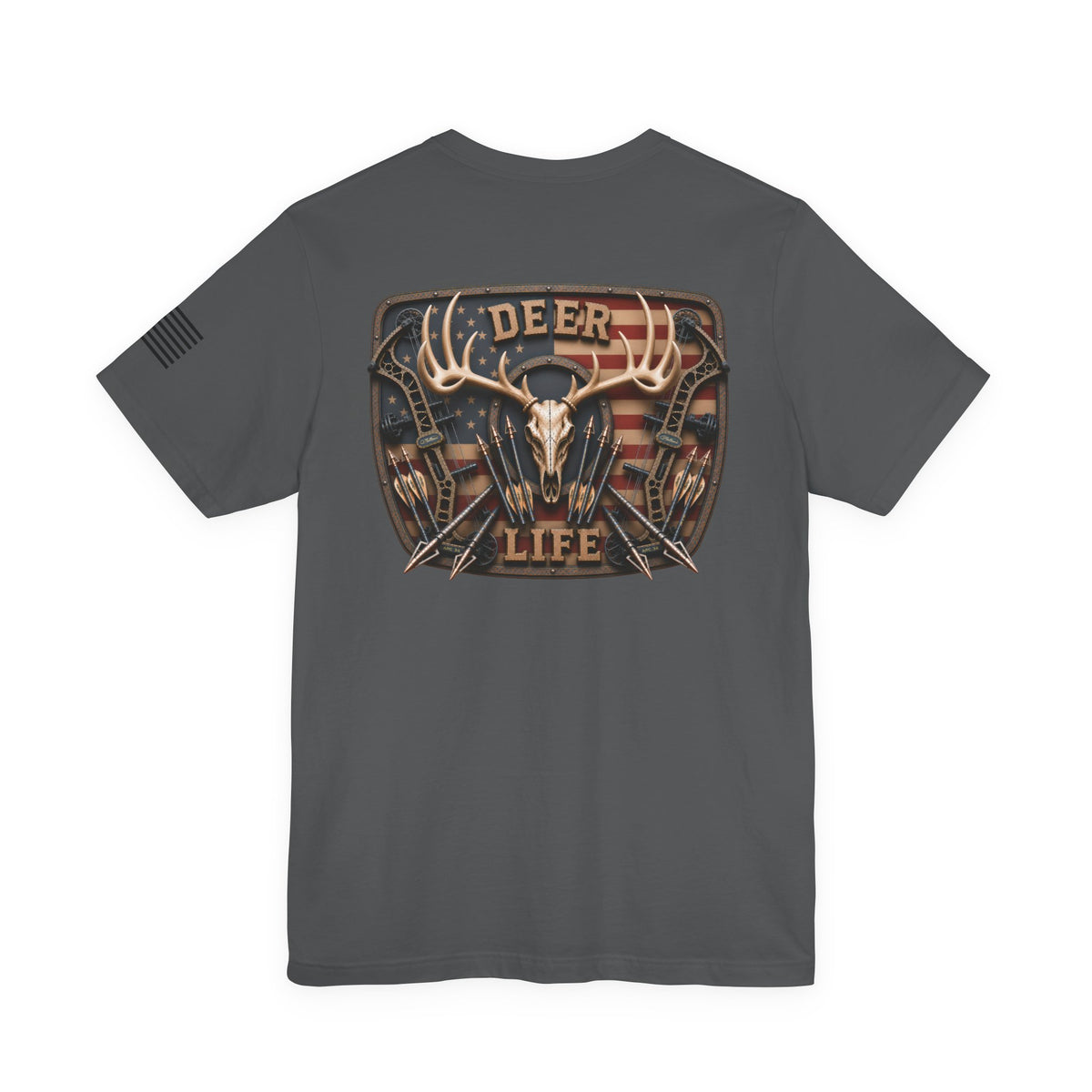 Deer Life American Bowhunting T-Shirt – WRAEVN OUTDOORS Whitetail Hunter Tee