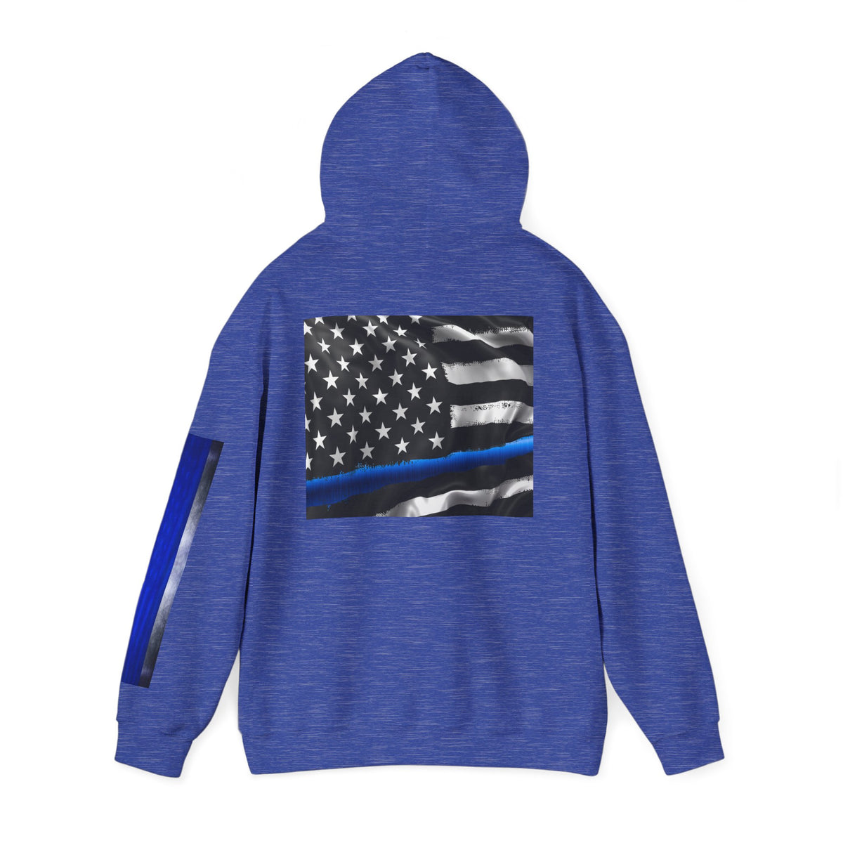 Spartan Hoodie, Thin Blue Line, American Flag, Patriotic Hoodie, Police Officer Gift, Law Enforcement Apparel