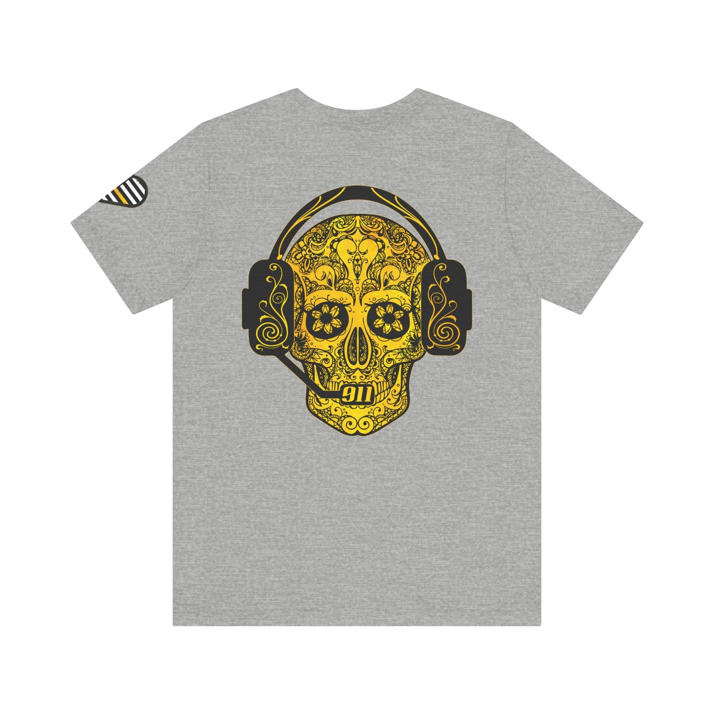 Shot Caller Sugarskull Tee, Dispatcher T-Shirt, 911 Operator Shirt, Unisex Jersey Tee, Short Sleeve Top