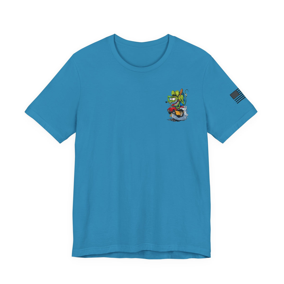 Rat Fink Monster Hot Rod Burnout – Wild Cartoon Drag Racer Tee