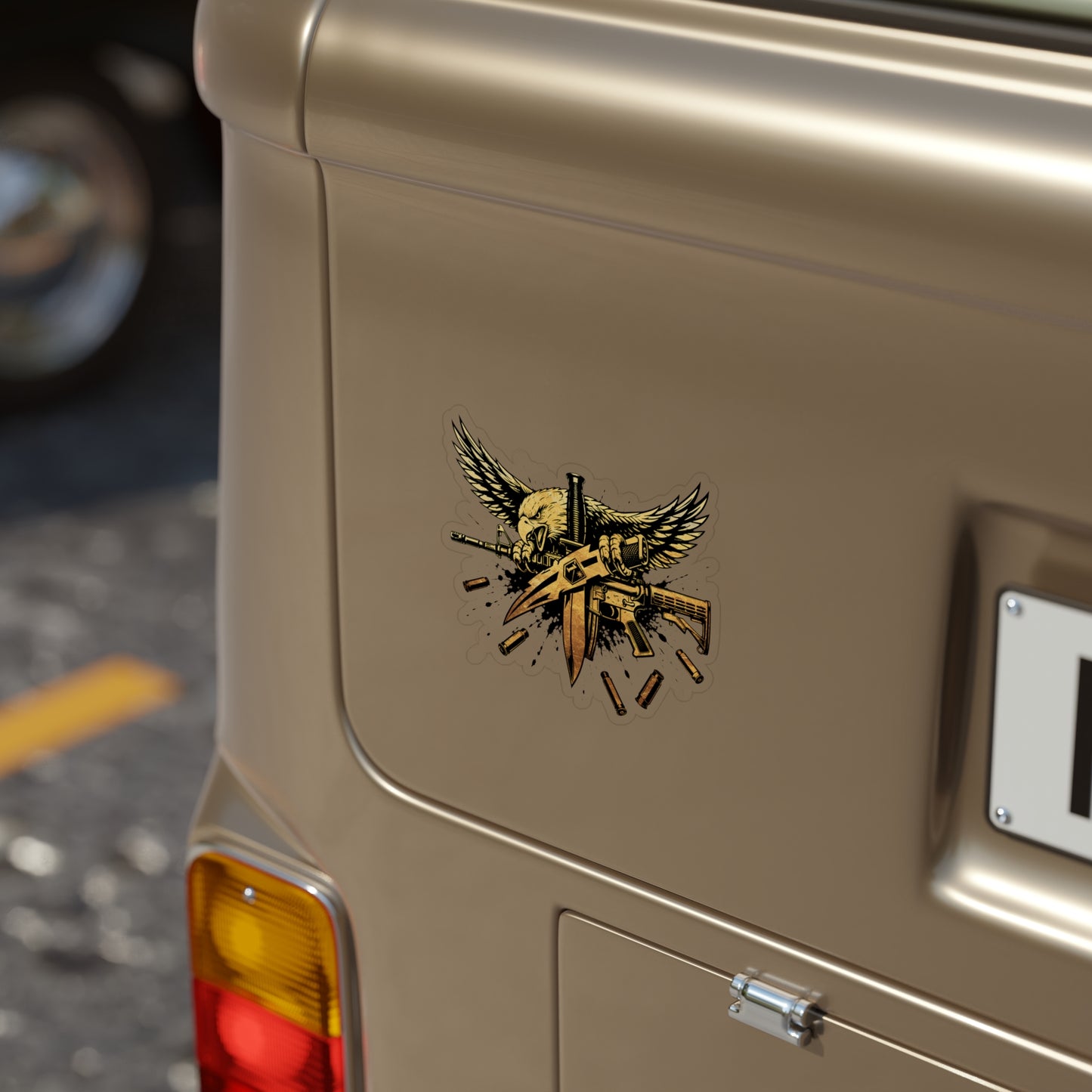 Golden SWAT Operator Tactical Freedom Sticker — Die-Cut Outdoor Vinyl