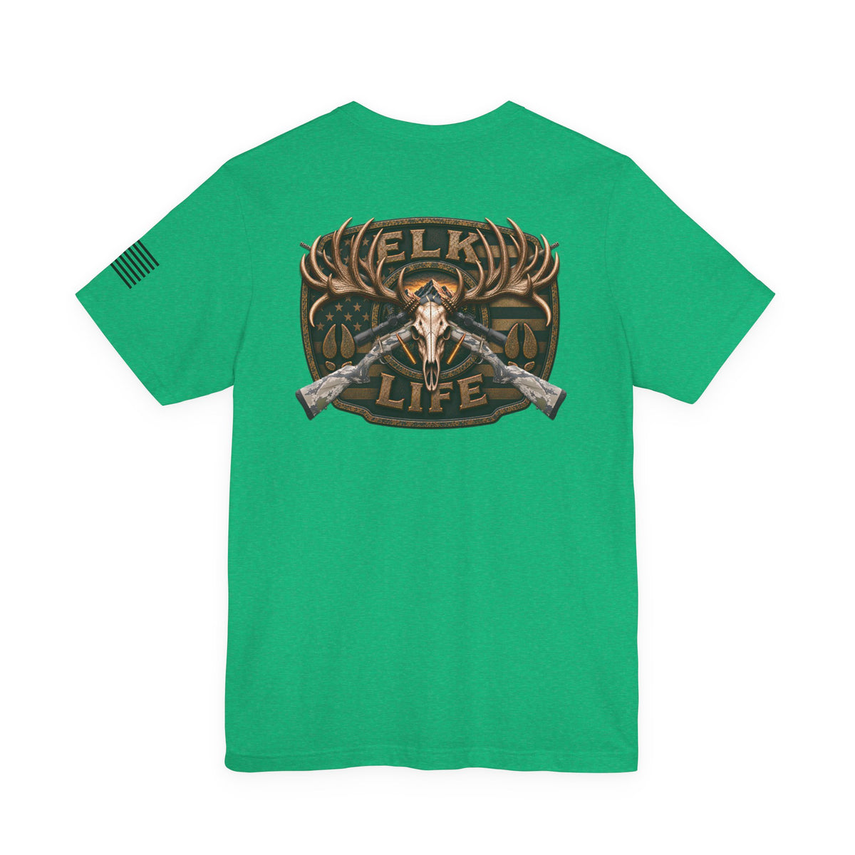Elk Life Rifle Hunting T-Shirt – WRAEVN OUTDOORS American Big Game Hunter Tee