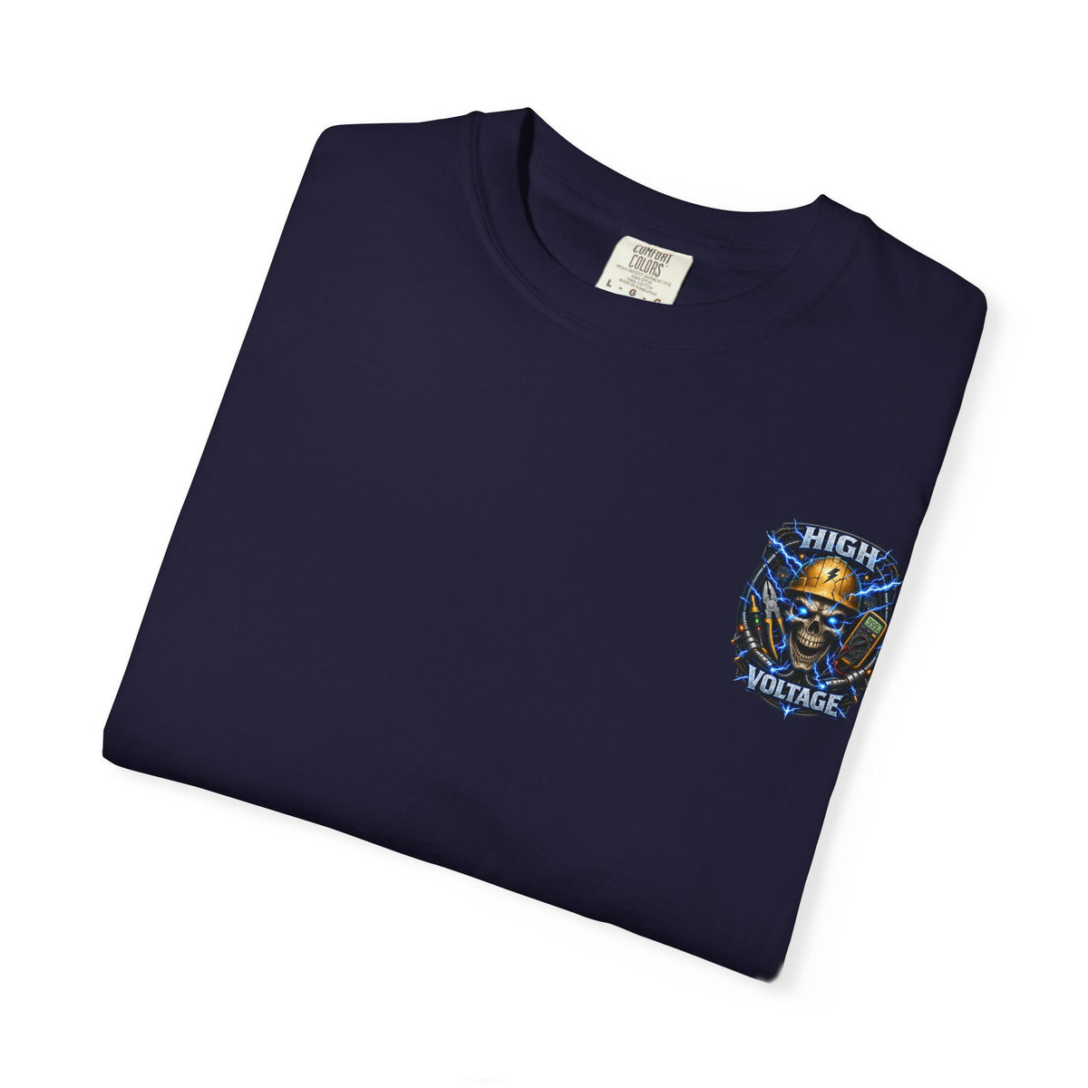High Voltage Skull T-Shirt — Electrician Safety Graphic Tee