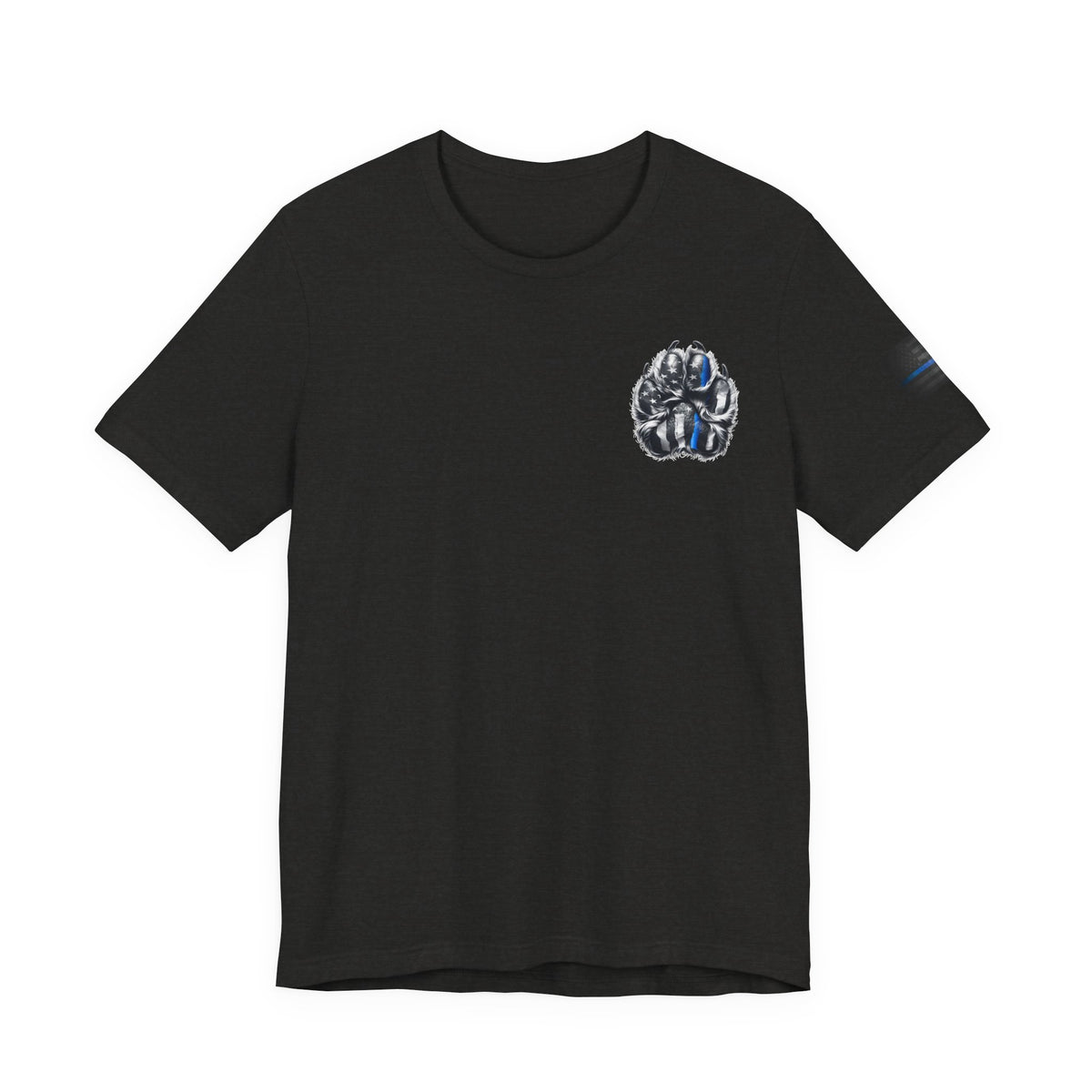 Thin Blue Line K9 Paw Shirt – Thin Blue Line American Patriotic Tee for Law Enforcement Support